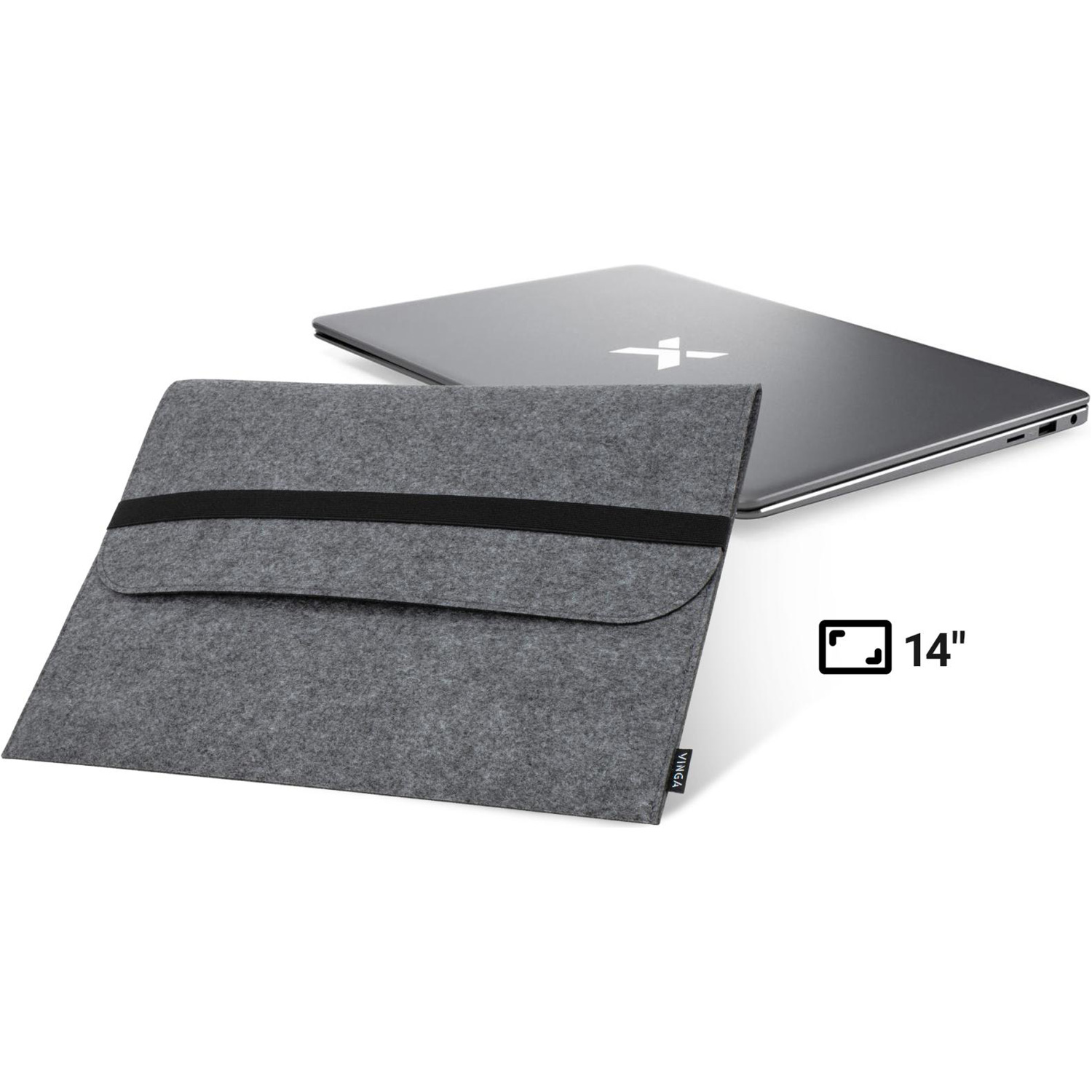 Чохол для ноутбука VINGA NSF140band 14" Gray (NSF140BGY)