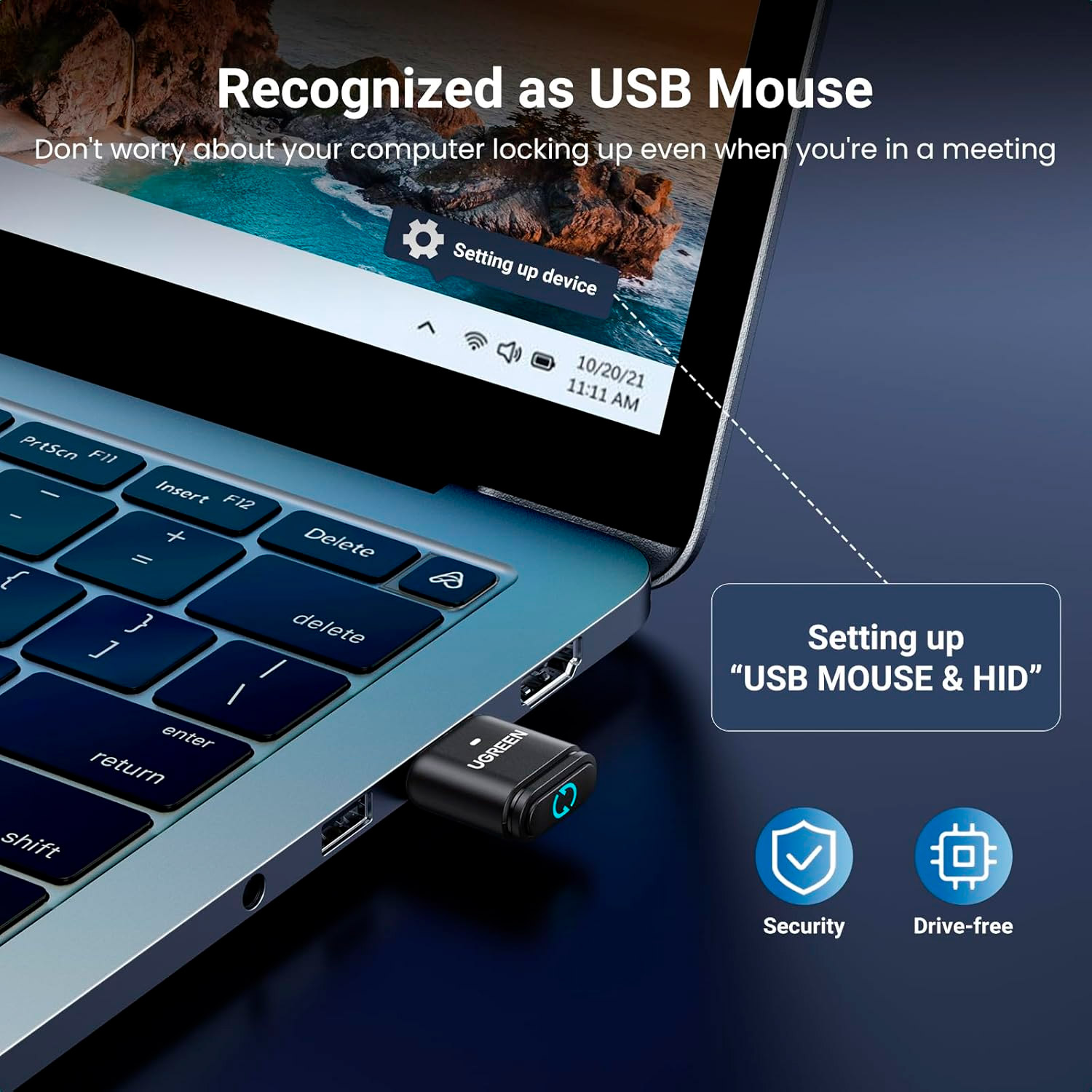 Bluetooth адаптер UGREEN BT301 Bluetooth 5.3 Adapter (35994)