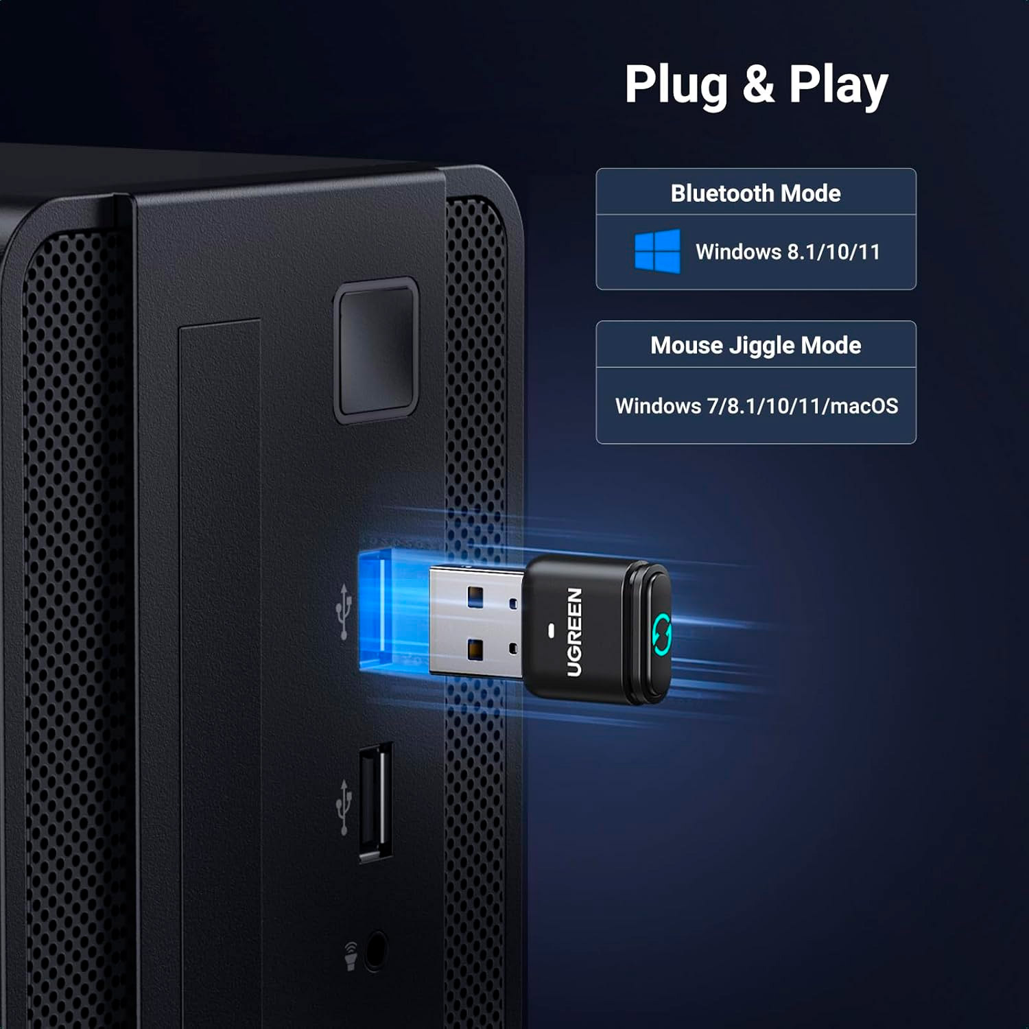 Bluetooth адаптер UGREEN BT301 Bluetooth 5.3 Adapter (35994)