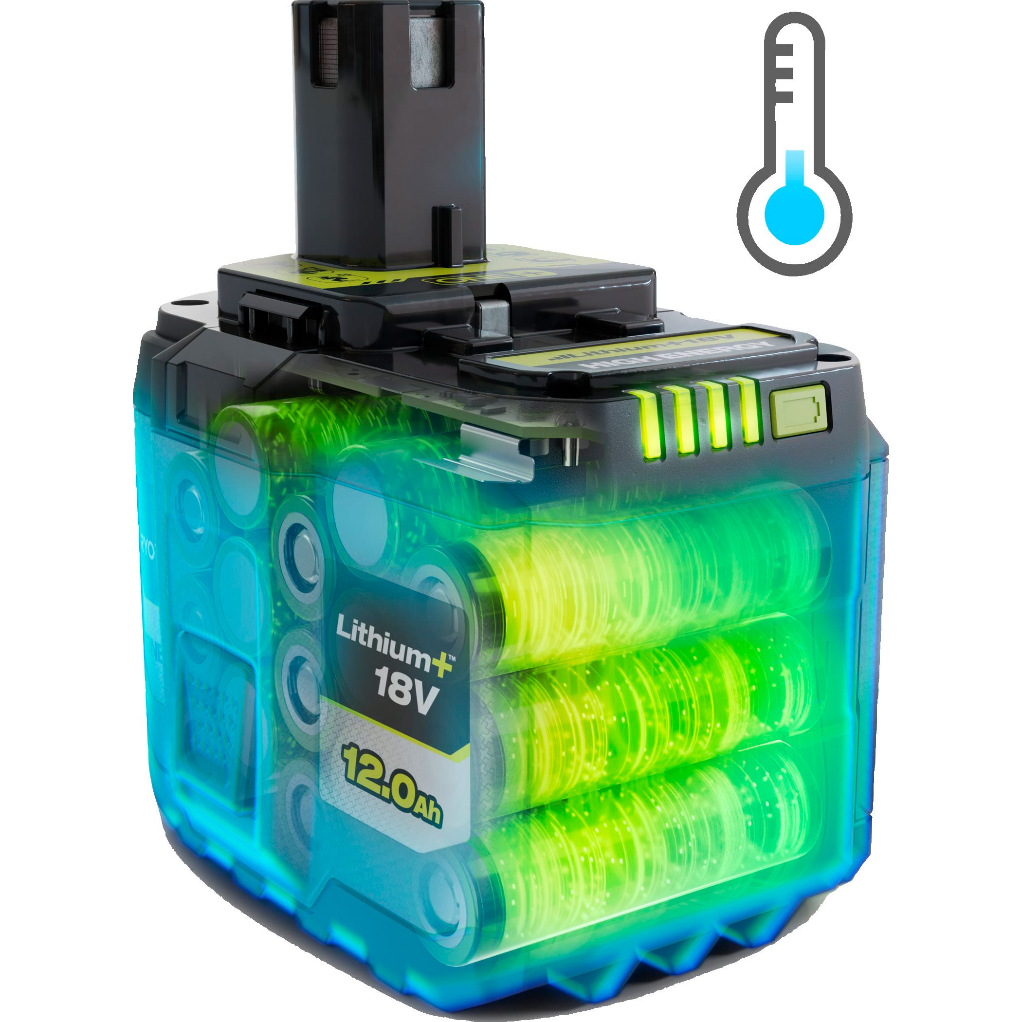 Акумулятор RYOBI One+ 18V 12.0Ah RB18120T (5133006265)