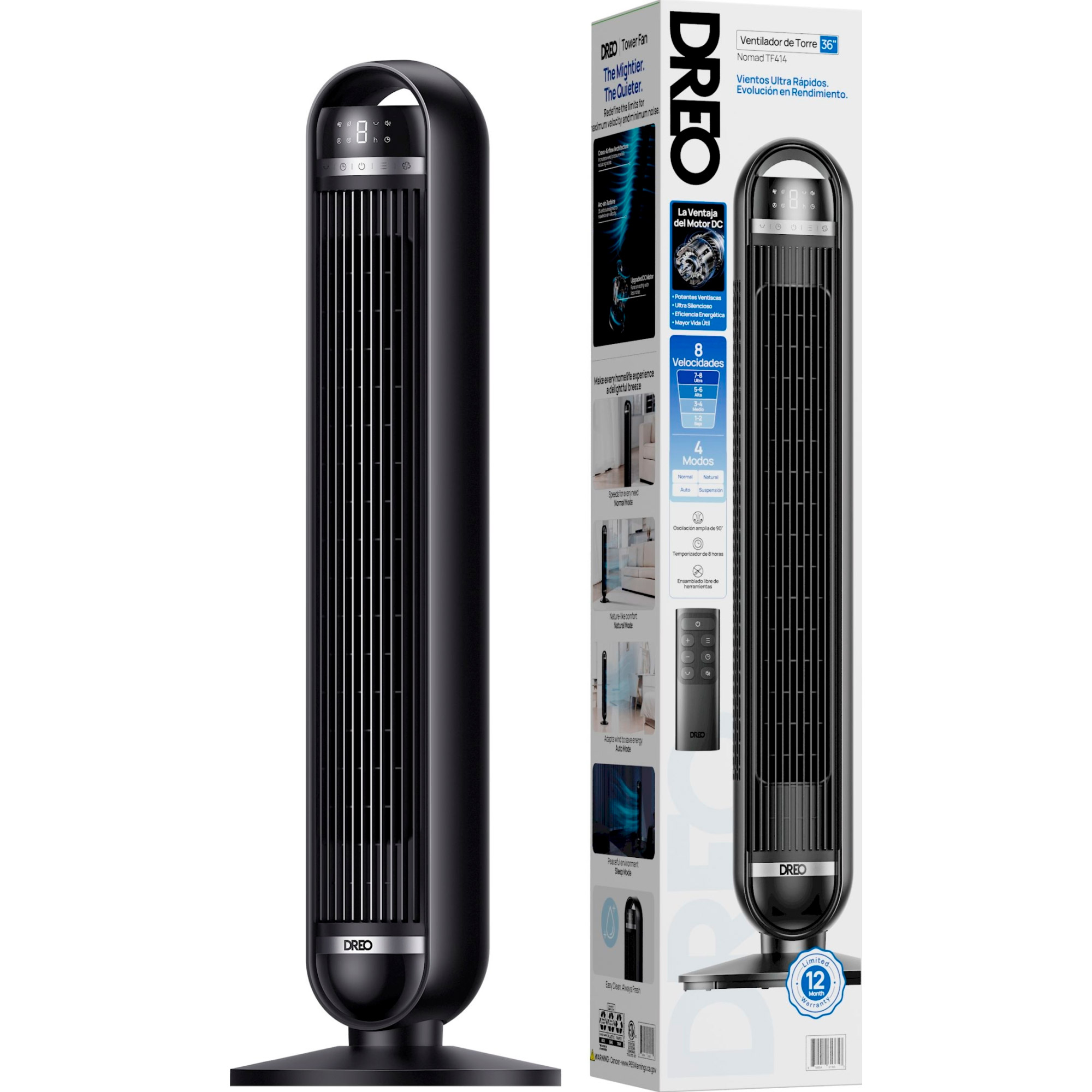 Колонный вентилятор DREO DR-HTF014 Black