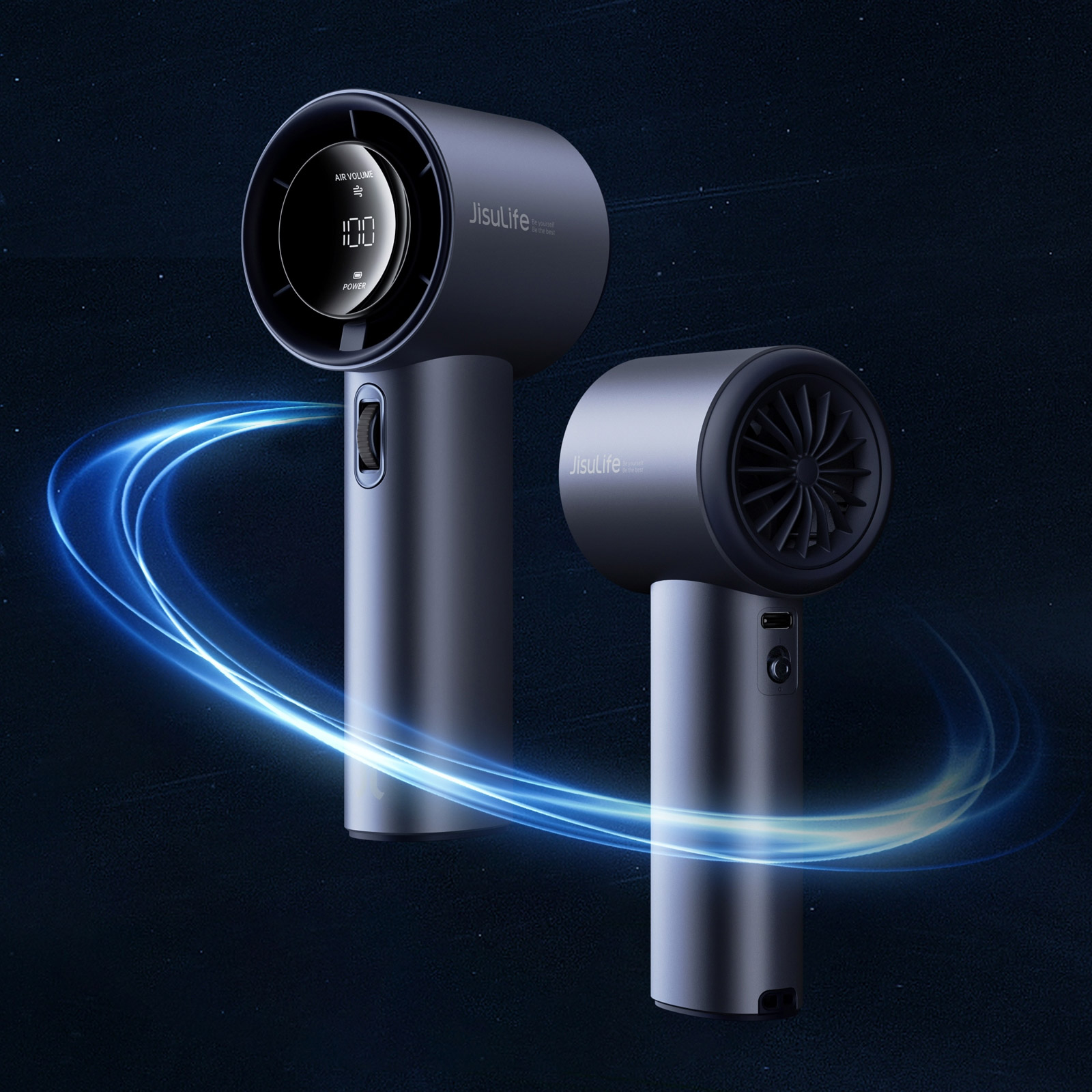 Портативний ручний вентилятор JISULIFE Handheld Fan Pro1 Gray