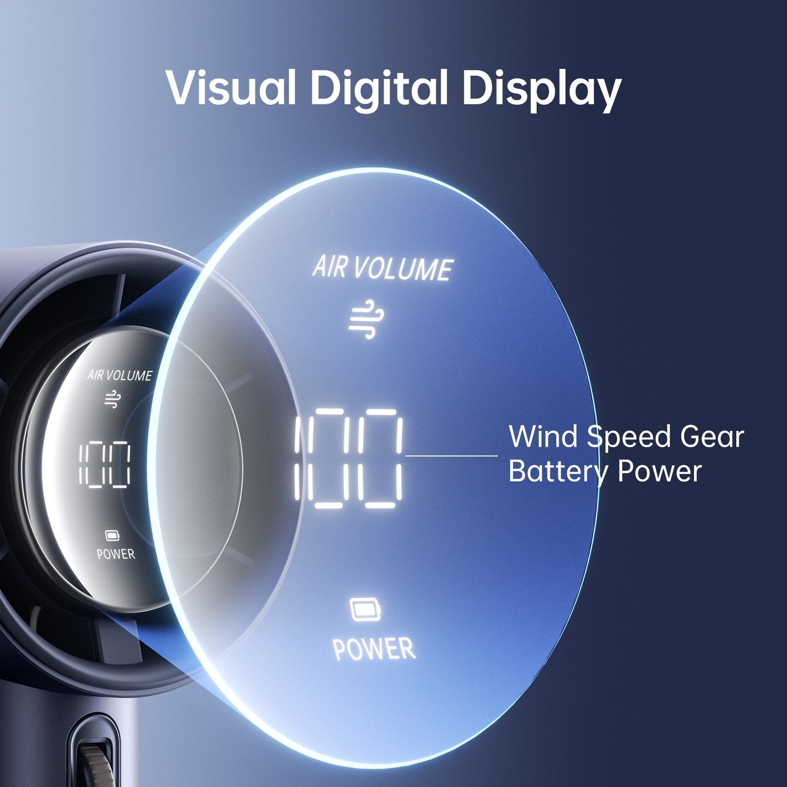 Портативний ручний вентилятор JISULIFE Handheld Fan Pro1 Gray
