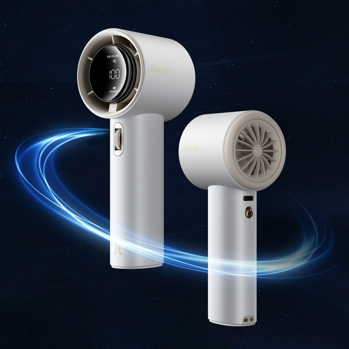 Портативний ручний вентилятор JISULIFE Handheld Fan Pro1 White