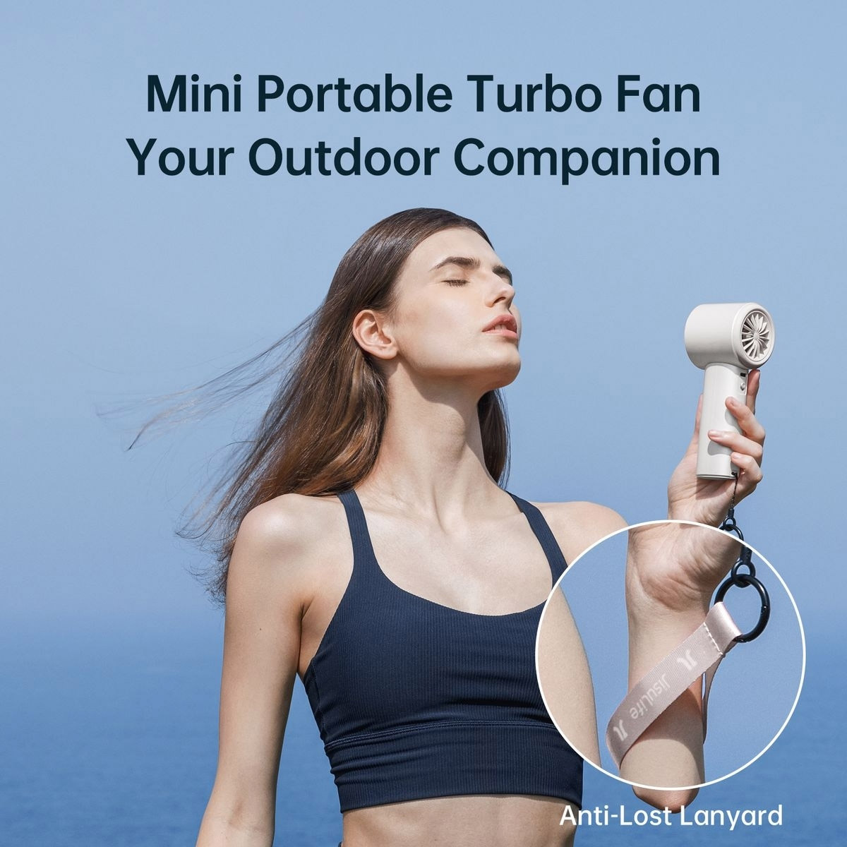 Портативний ручний вентилятор JISULIFE Handheld Fan Pro1 White