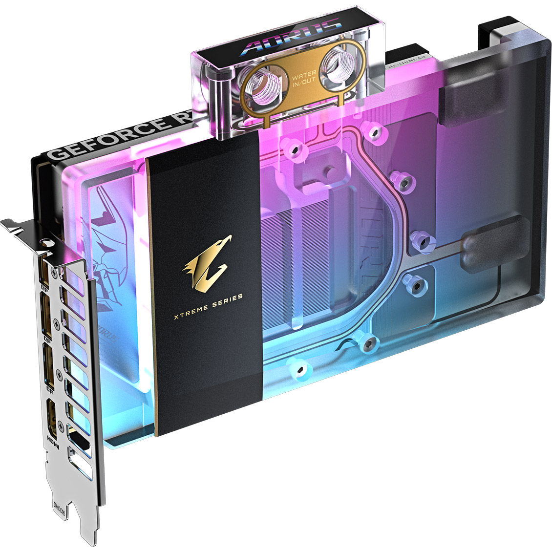 Відеокарта Gigabyte AORUS GeForce RTX 5080 Xtreme WaterForce WB 16G (GV-N5080AORUSX WB-16GD)