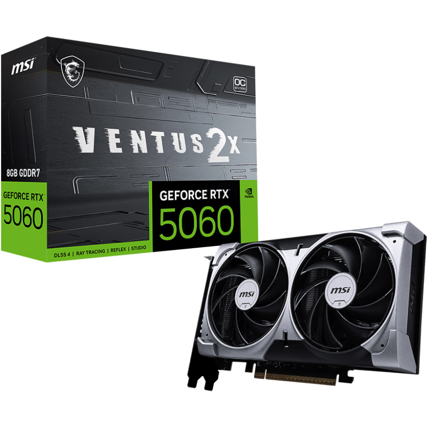 Видеокарта MSI GeForce RTX 5060 8G Ventus 2X OC