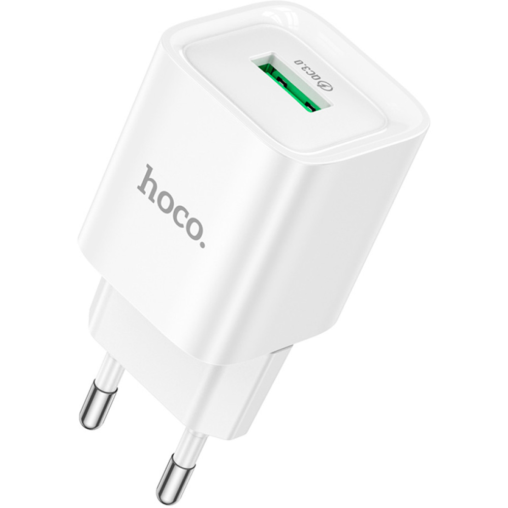 Зарядний пристрій HOCO C145A Charm 1xUSB-C, QC3.0 White (6942007630214)