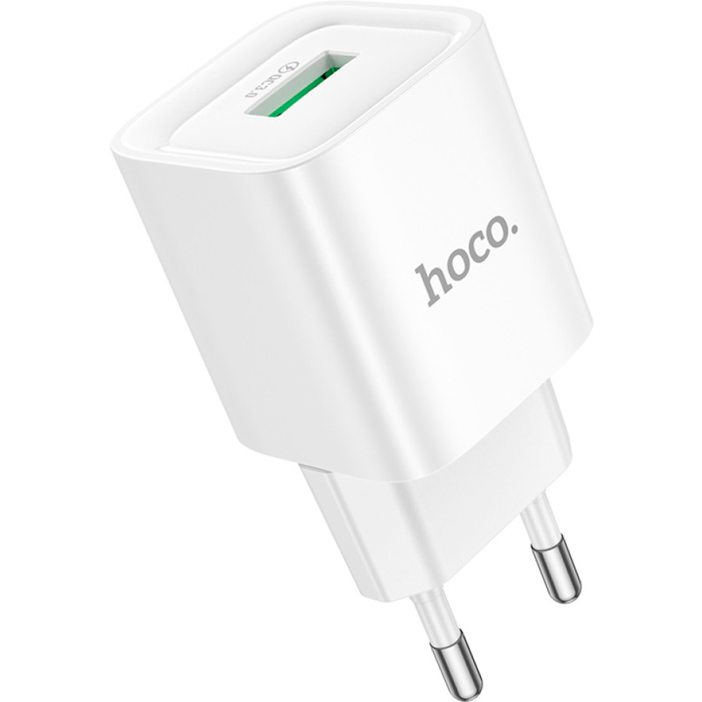 Зарядний пристрій HOCO C145A Charm 1xUSB-C, QC3.0 White (6942007630214)