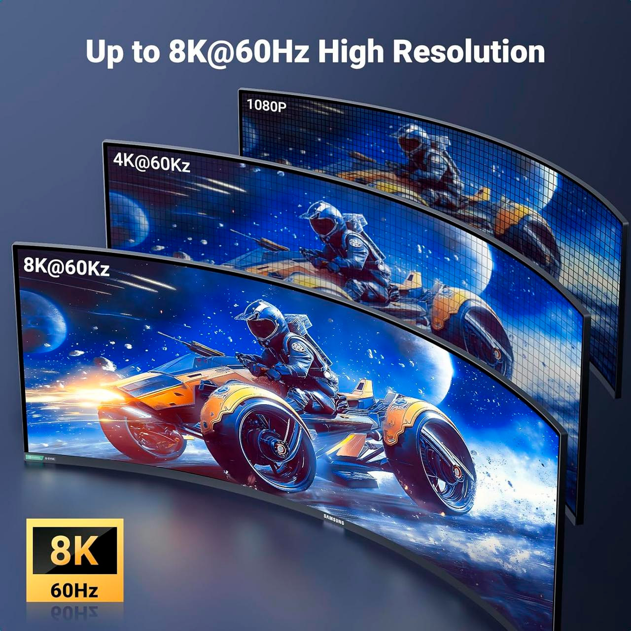 Кабель UGREEN HD164 HDMI - Micro-HDMI v2.1 1м Black (15516)