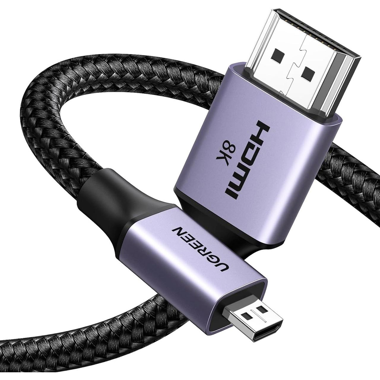 Кабель UGREEN HD164 HDMI - Micro-HDMI v2.1 2м Black (15517)
