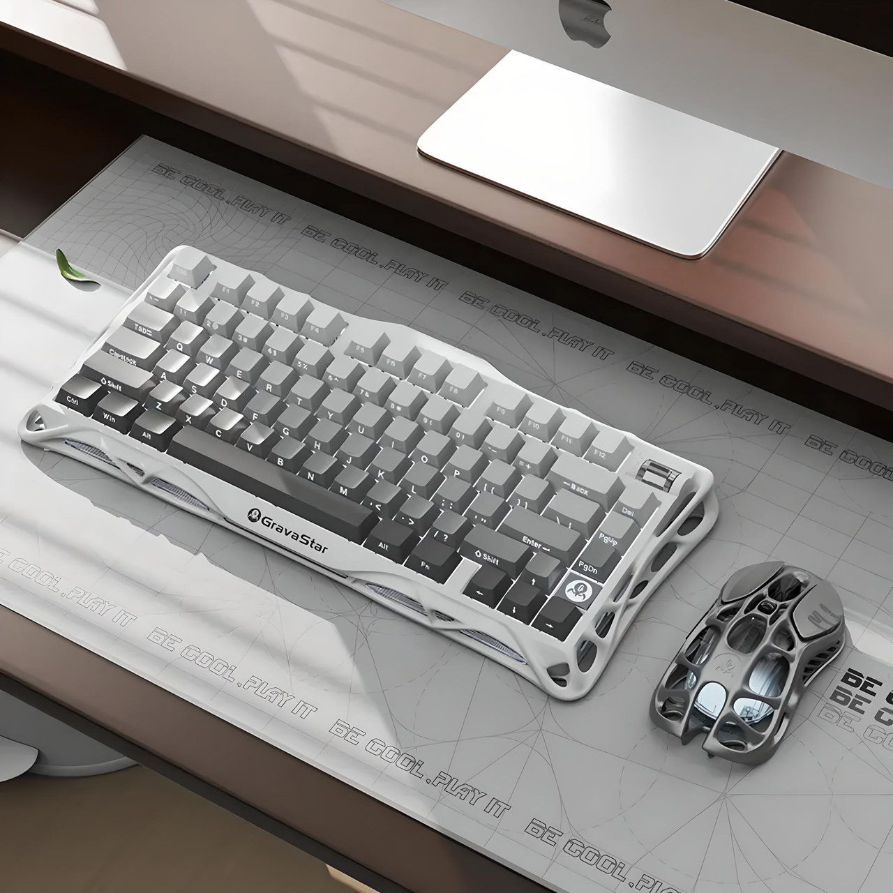 Клавиатура беспроводная GRAVASTAR Mercury K1 Gradient White