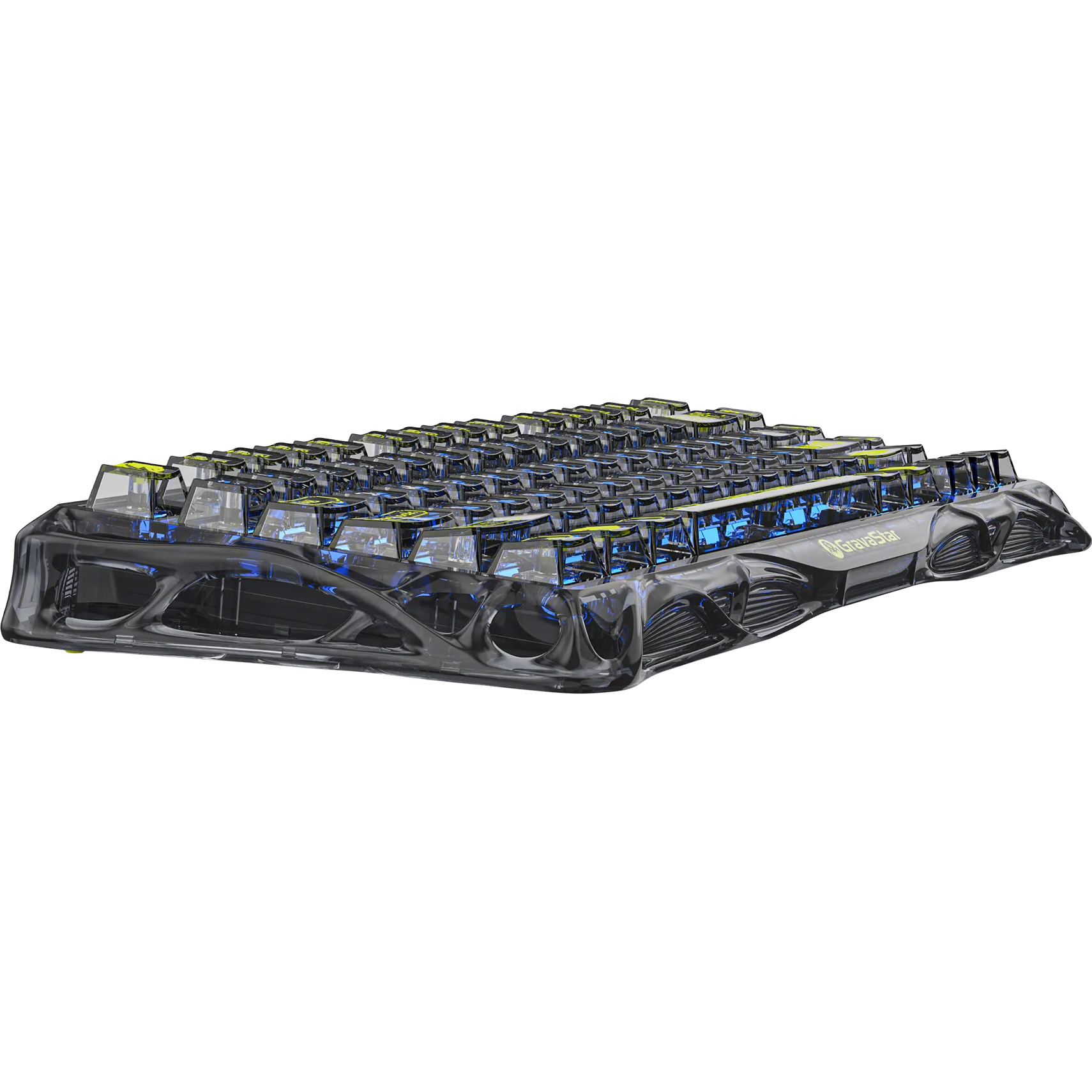Клавиатура беспроводная GRAVASTAR Mercury K1 Lite Transparent Black