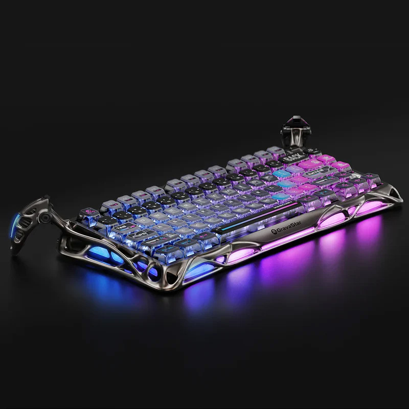 Клавиатура беспроводная GRAVASTAR Mercury K1 Pro Cyberpunk