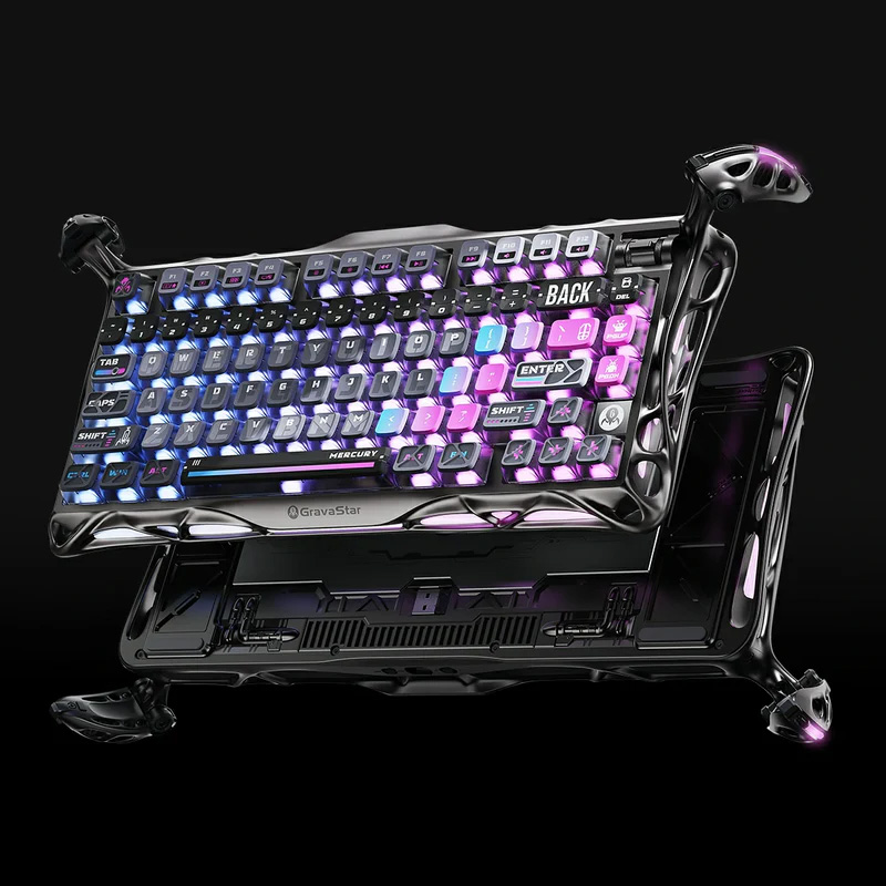 Клавиатура беспроводная GRAVASTAR Mercury K1 Pro Cyberpunk