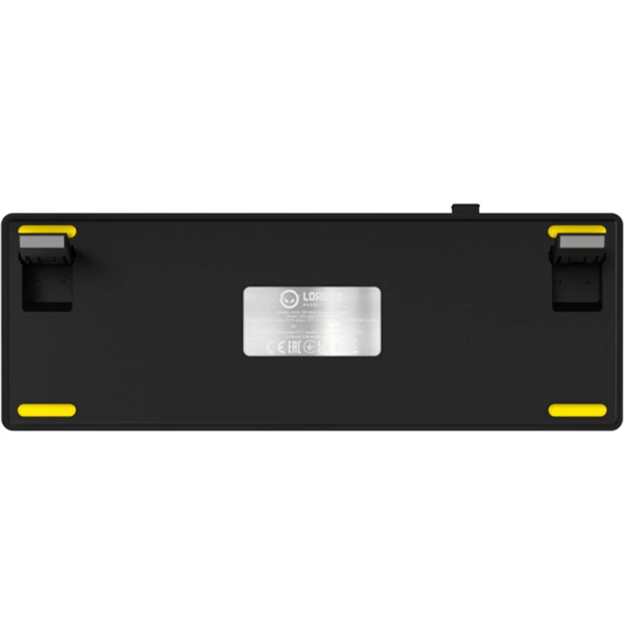 Клавіатура бездротова LORGAR KBP70MW Black/Yellow (LRG-KBP70MW-YL-US)