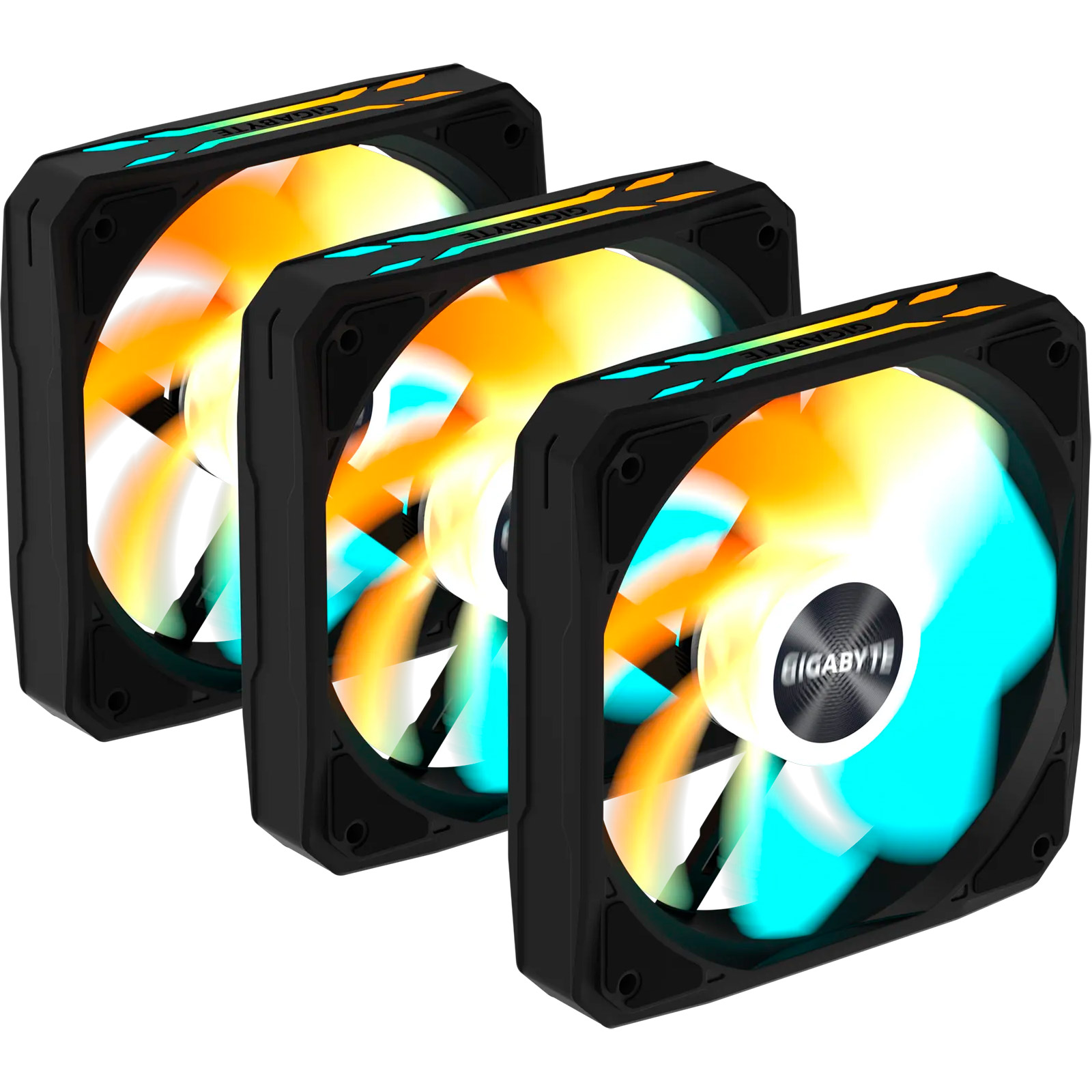 Комплект вентиляторов GIGABYTE EZ Chain RVS Fan 120 Black 3-Pack
