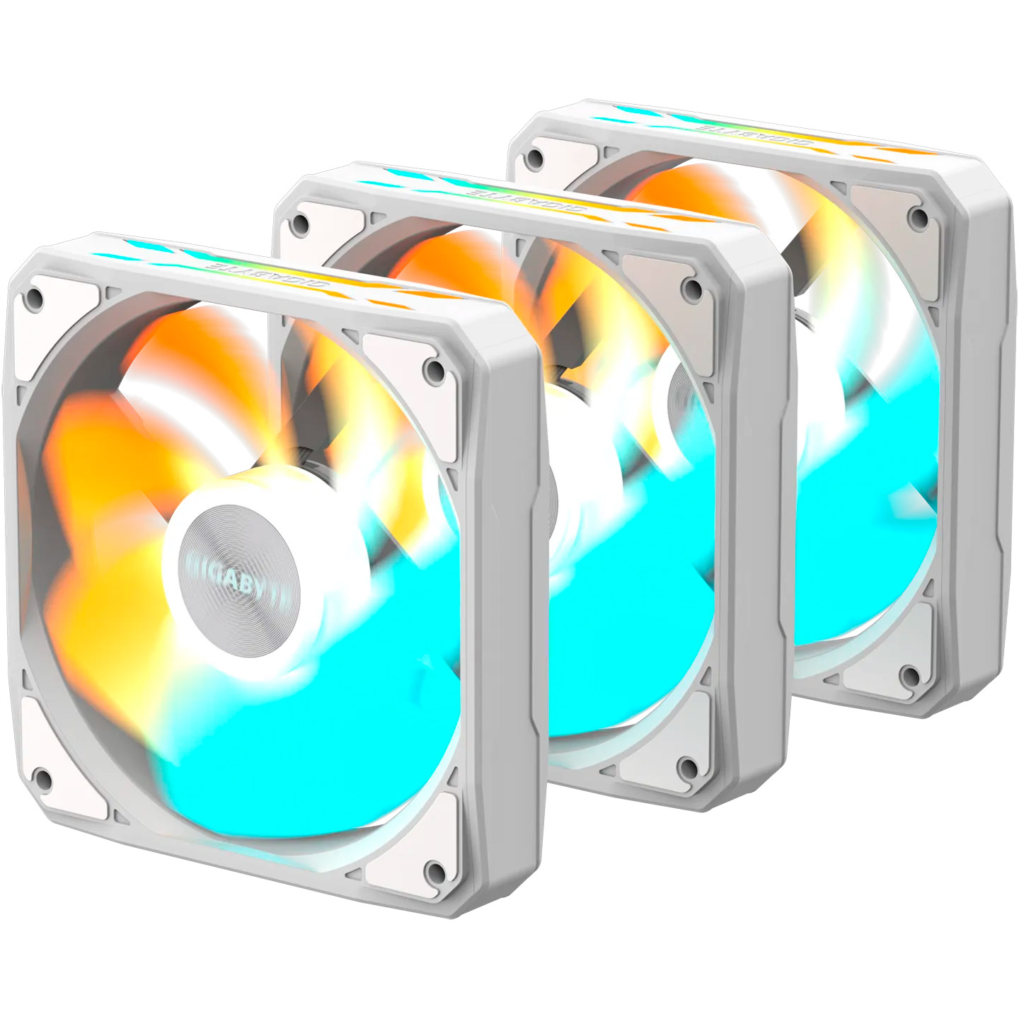 Комплект вентиляторов GIGABYTE EZ Chain RVS Fan 120 Ice White 3-Pack