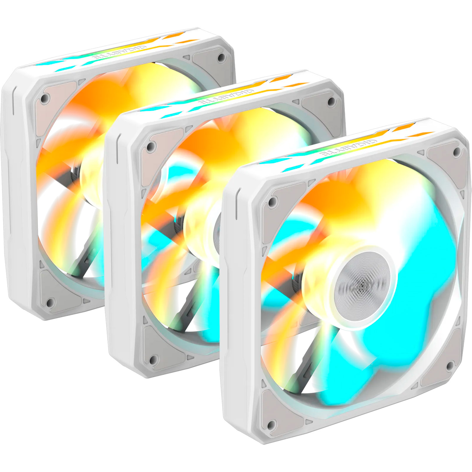 Комплект вентиляторов GIGABYTE EZ Chain RVS Fan 120 Ice White 3-Pack