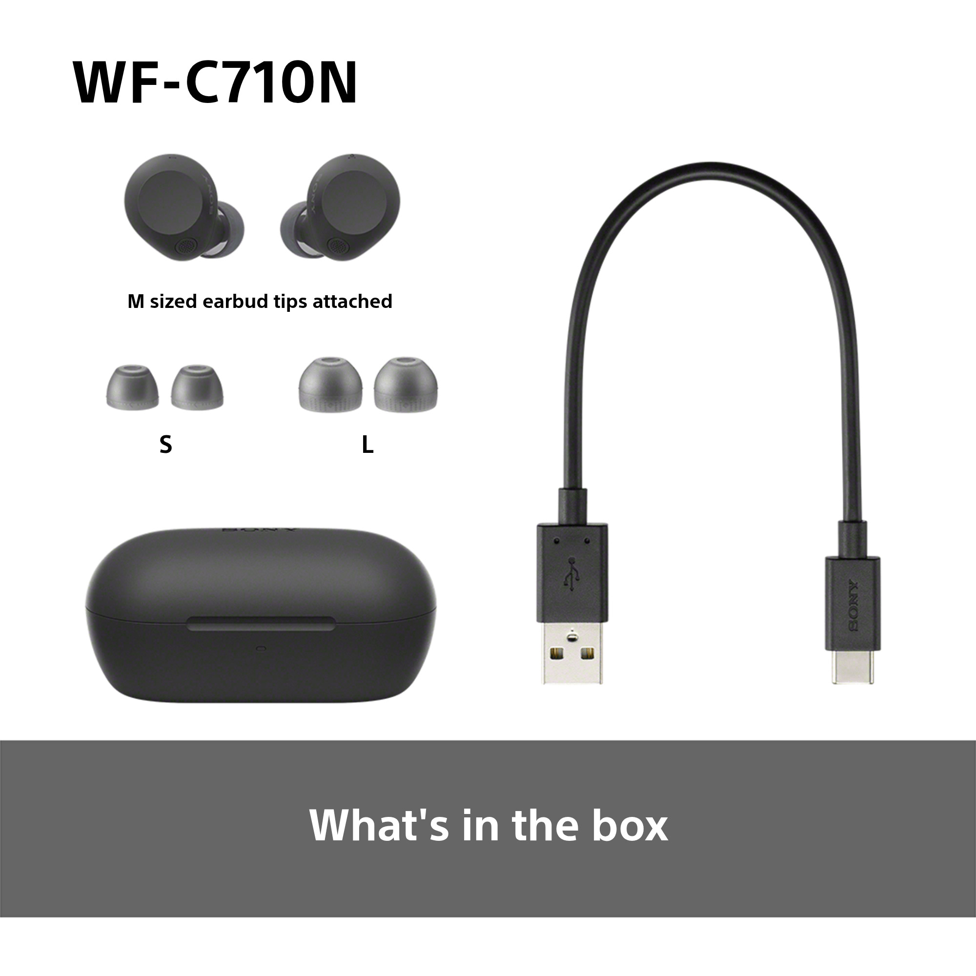 Наушники SONY WF-C710N Black (WFC710NB.E)