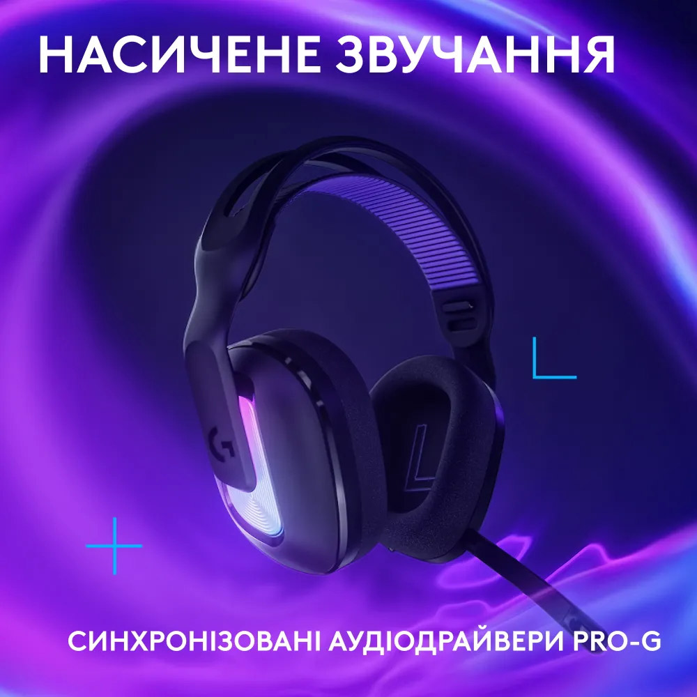 Навушники геймерскі LOGITECH G522 Lightspeed Wireless Gaming Headset Black (981-001544)