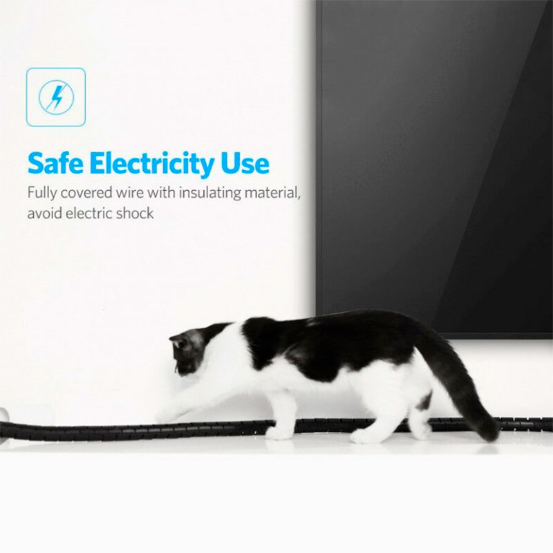 Органайзер для кабелів UGREEN LP121 Protection Tube DIA 25mm 5m Black (30820)