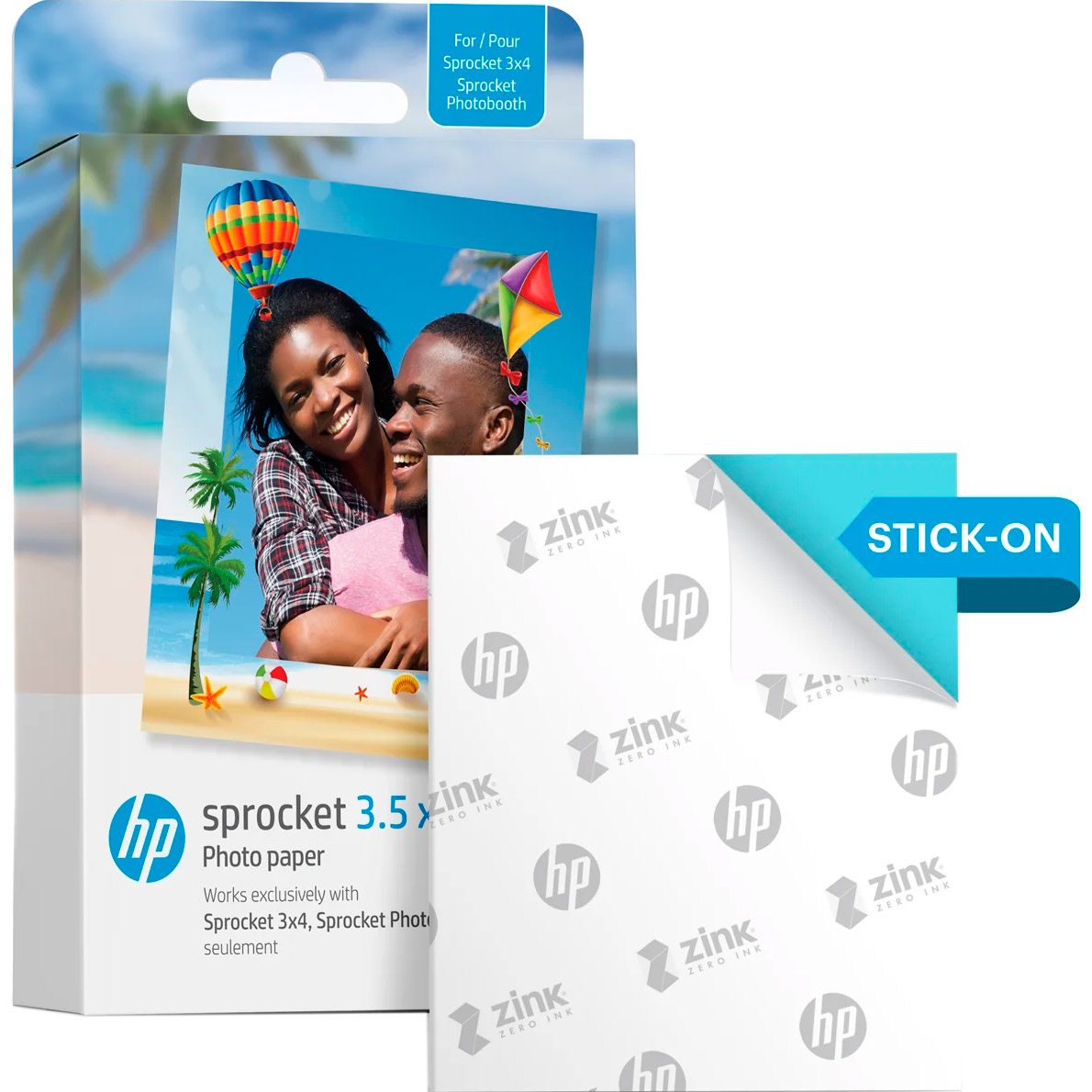 Фотопапір самоклеючий HP Sprocket Zink 8.9x10.8см 50л (HPIZ3X450)
