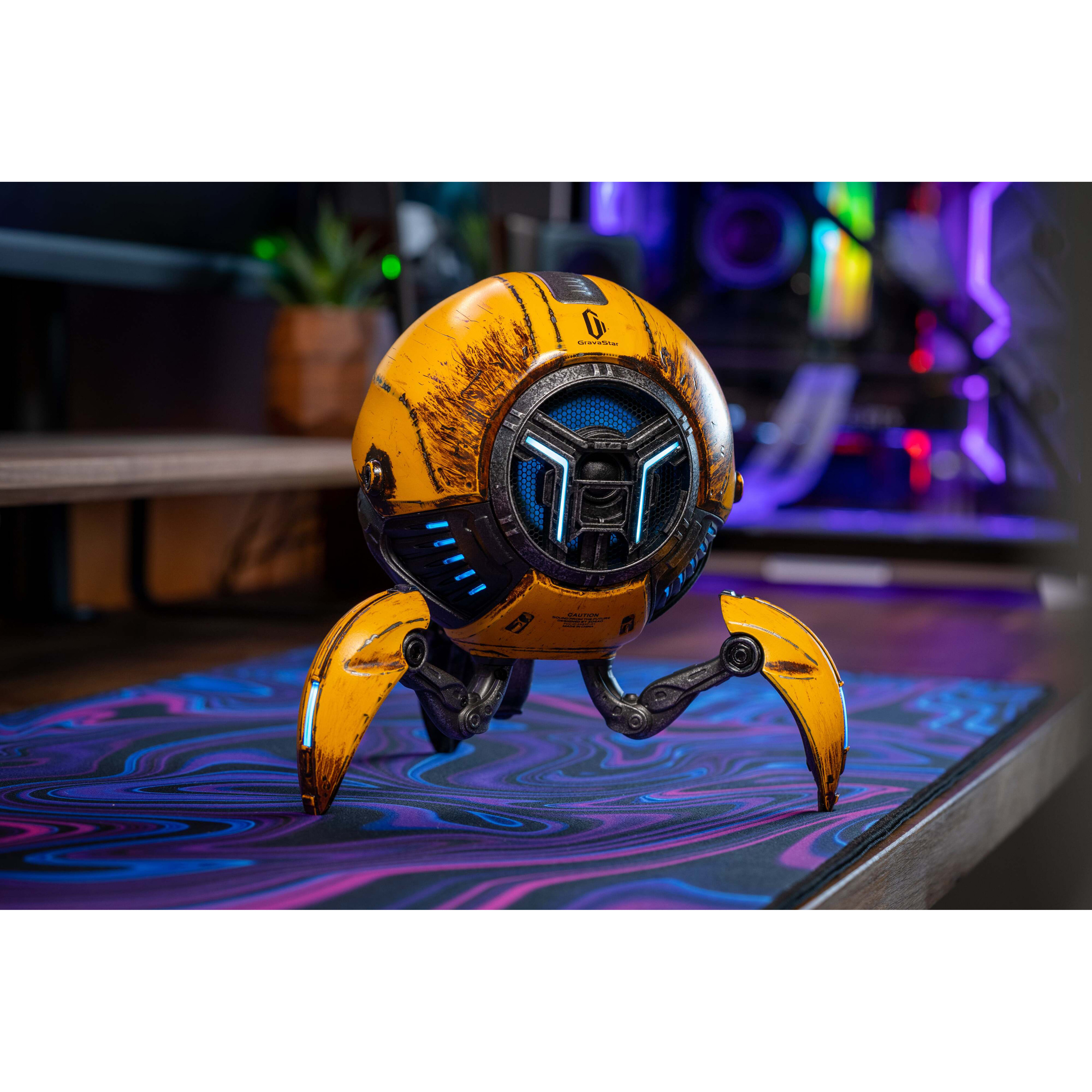 Портативна колонка GRAVASTAR Mars Pro 2 Battle-Worn Yellow (GRAVASTARG1PRO_YLW_V2)