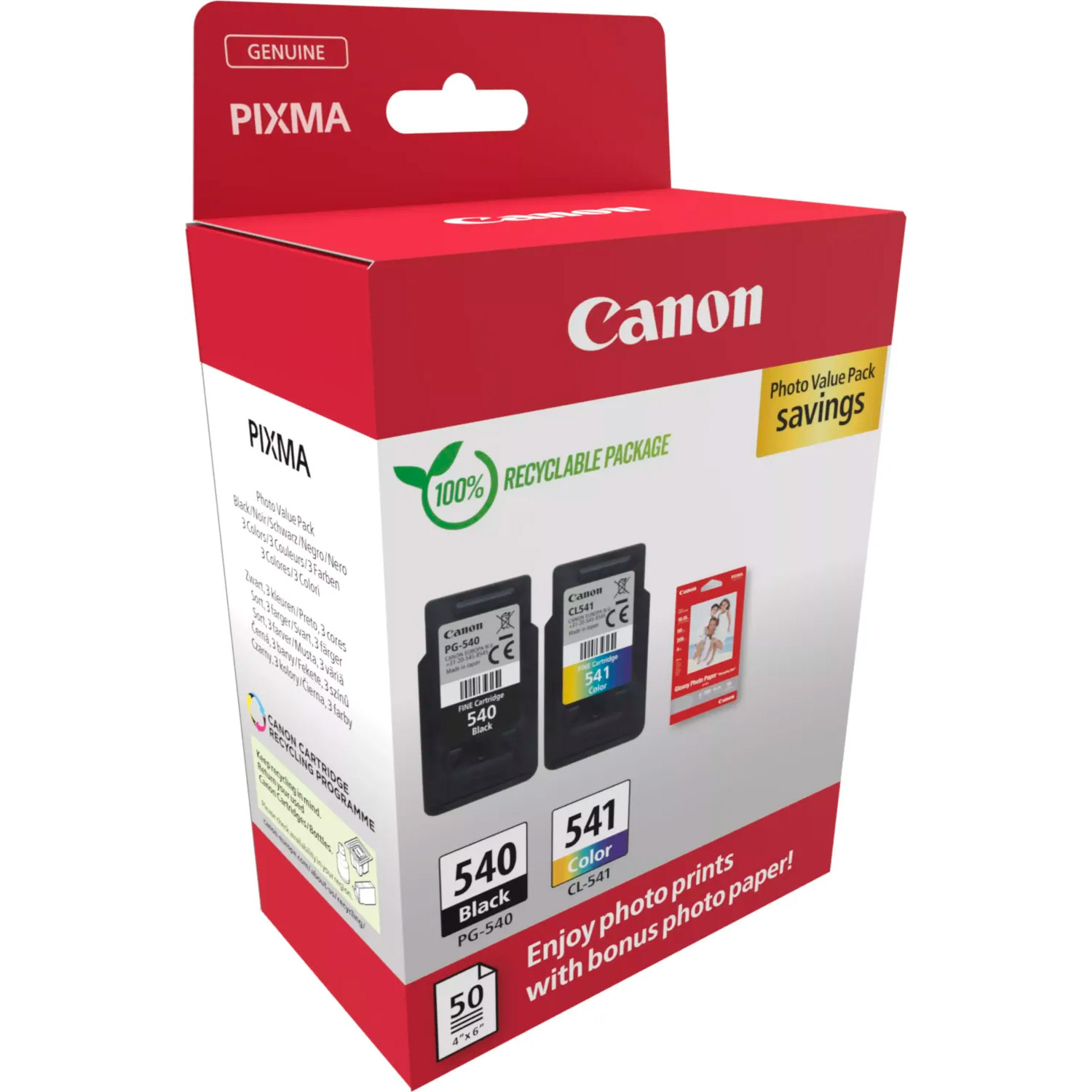 Картридж CANON PG-540/CL-541 Multipack, Black+Color (5225B013)