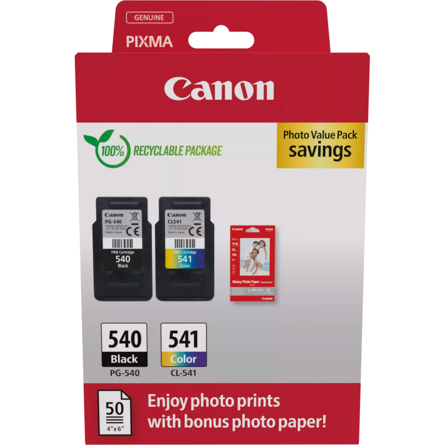 Картридж CANON PG-540/CL-541 Multipack, Black+Color (5225B013)