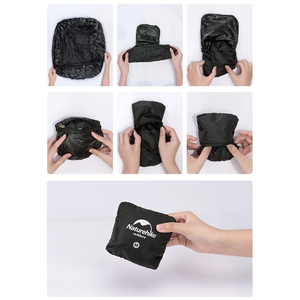 Чохол для рюкзака NATUREHIKE NH19PJ041 Waterproof Pack Cover 35-45L Black (6927595739389)