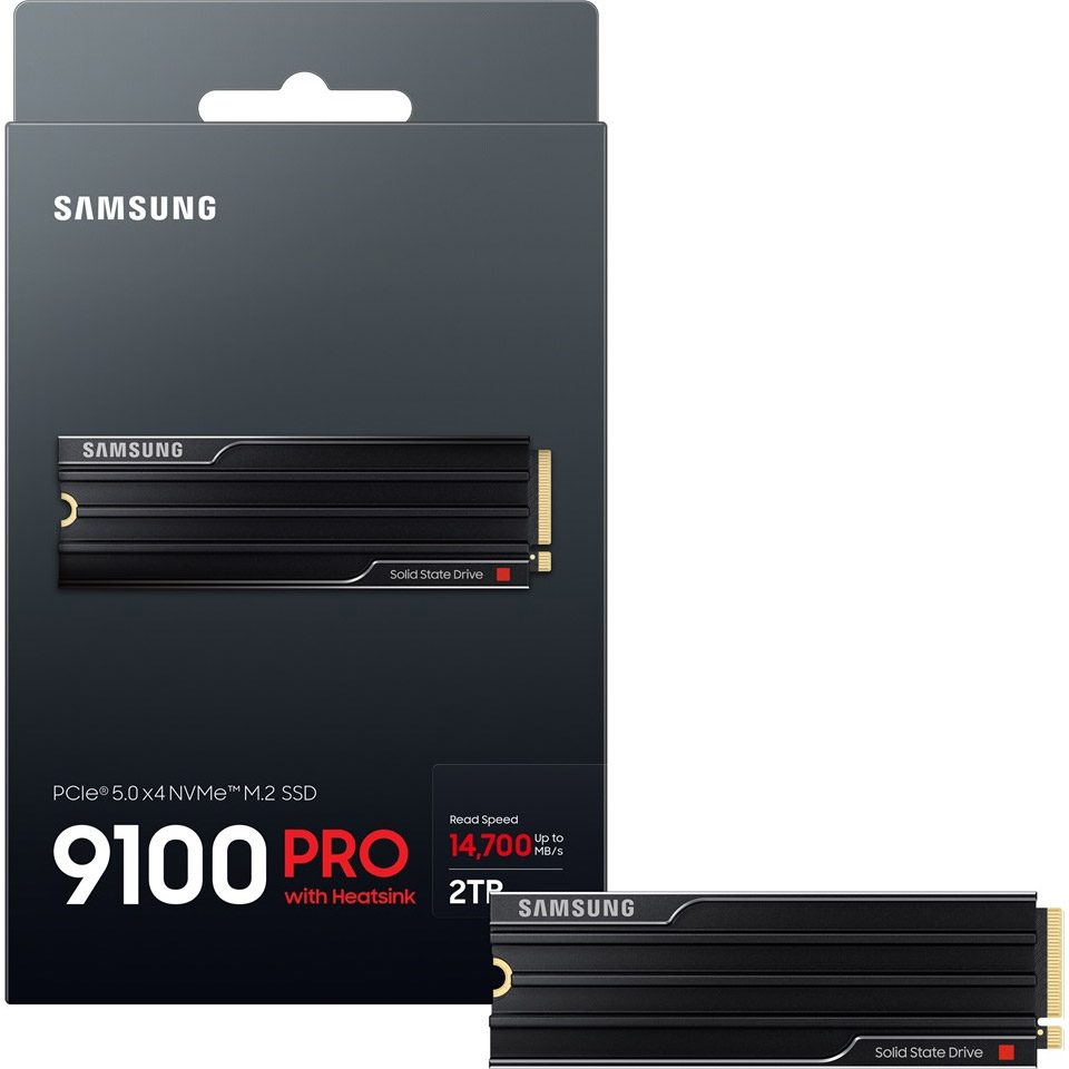 SSD диск SAMSUNG 9100 Pro w/heatsink 2TB M.2 NVMe (MZ-VAP2T0CW)