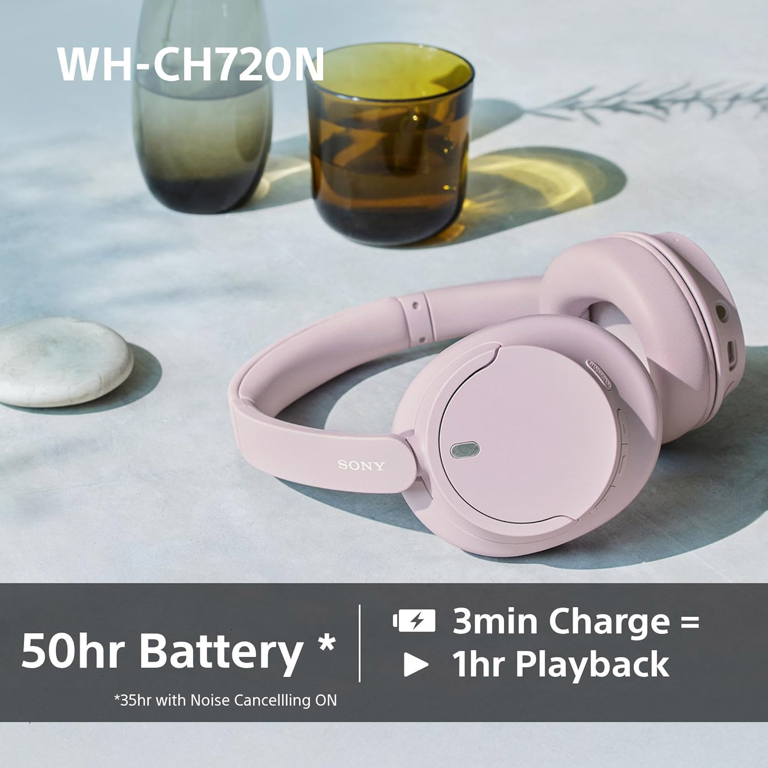 Навушники SONY WH-CH720N Pink (WHCH720NP.CE7)