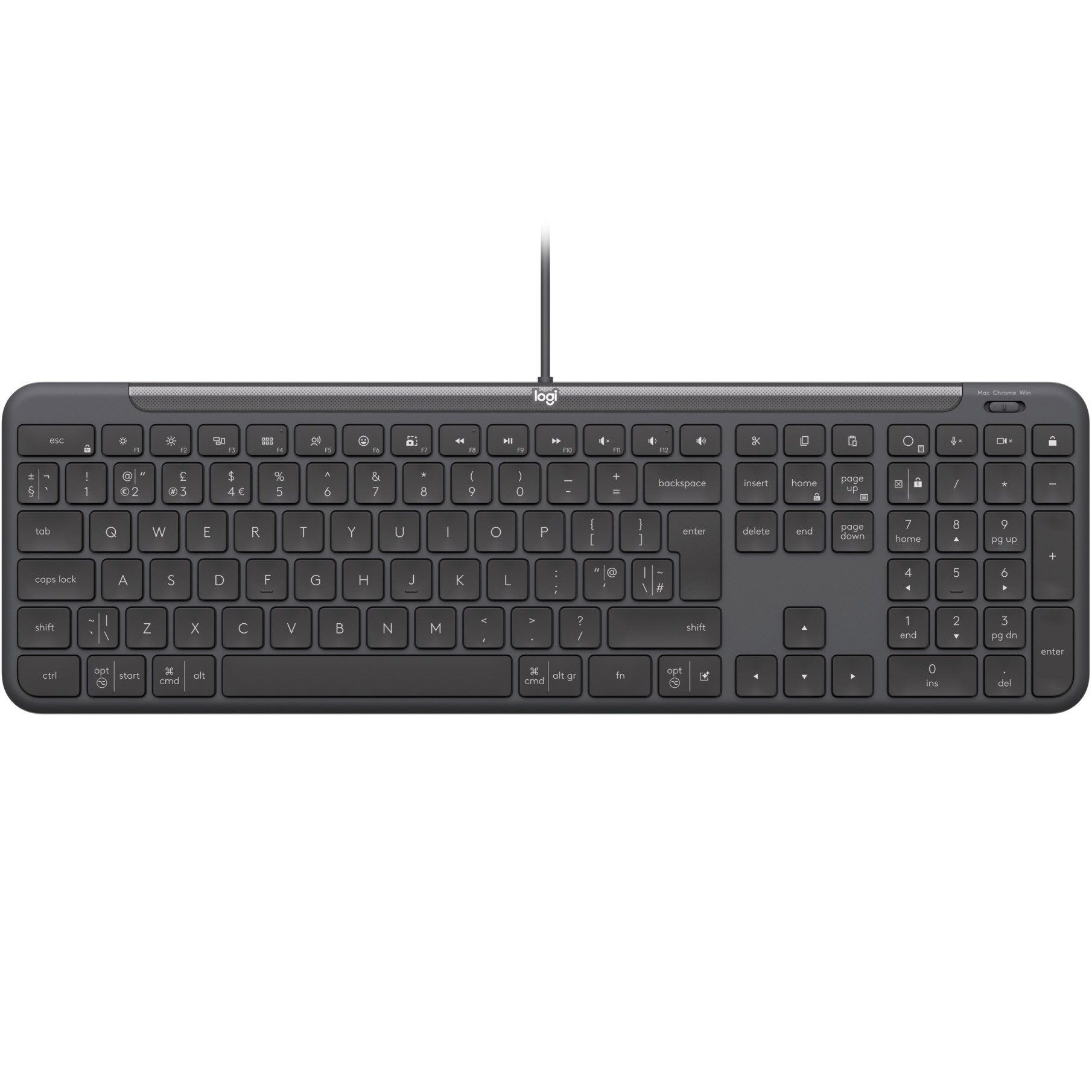 Клавіатура LOGITECH Signature Slim K620 for Business Graphite (920-013333)