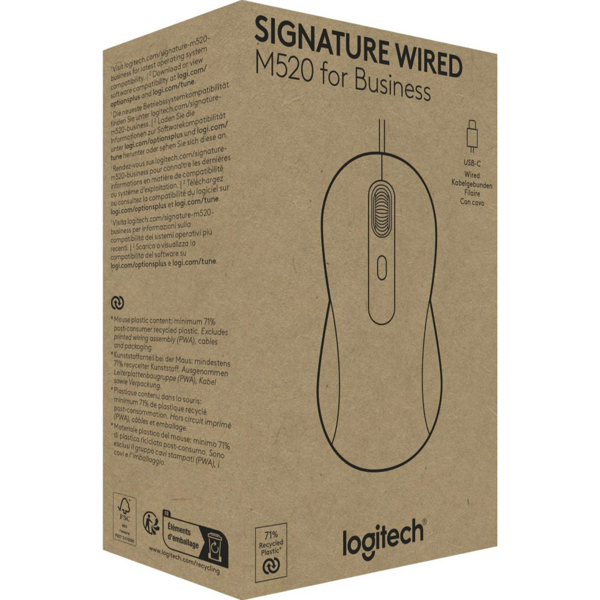 Миша LOGITECH Signature M520 for Business Graphite (910-007511)