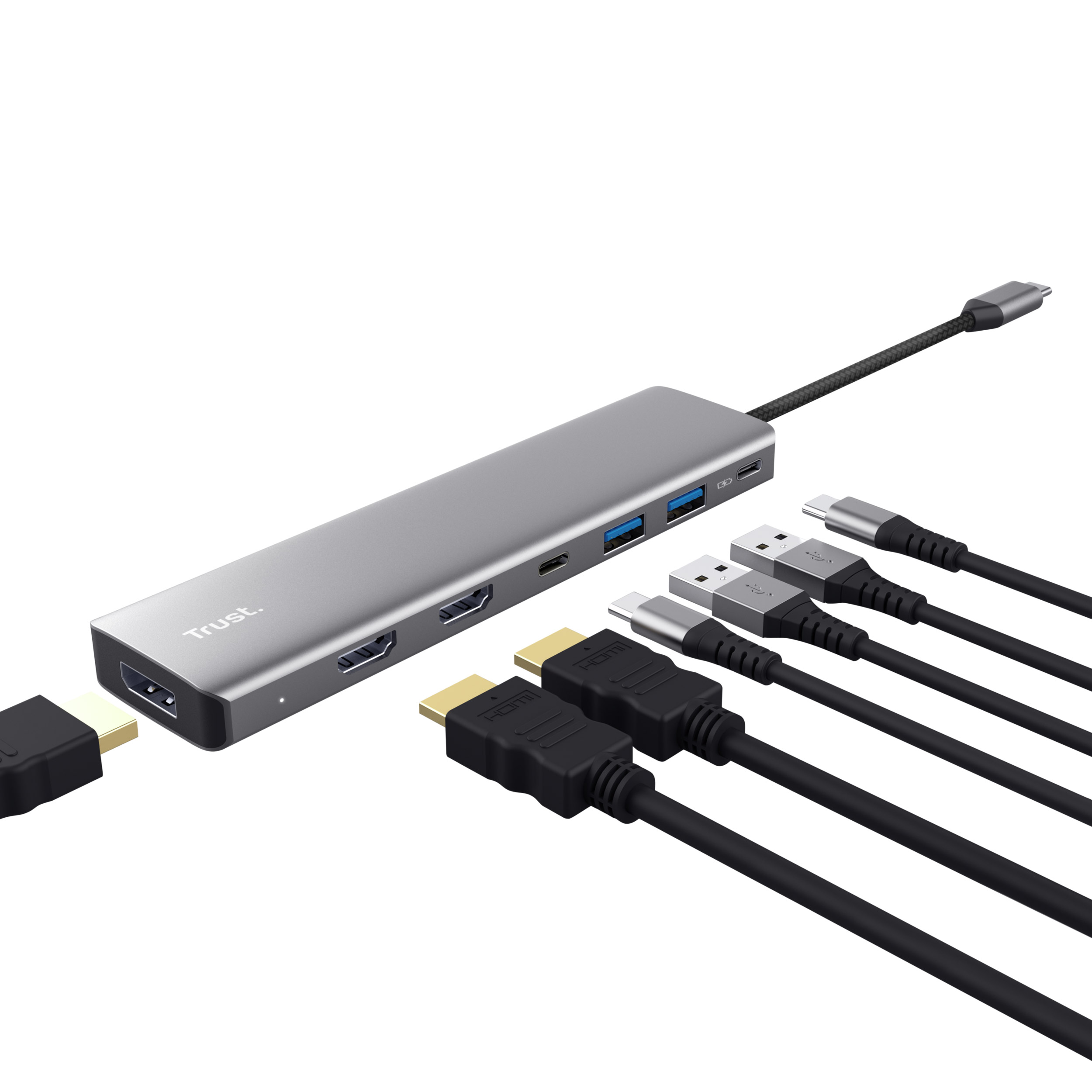 Порт-реплікатор TRUST Dalyx 7-in-1 USB-C Multi-port Adapter (25661)