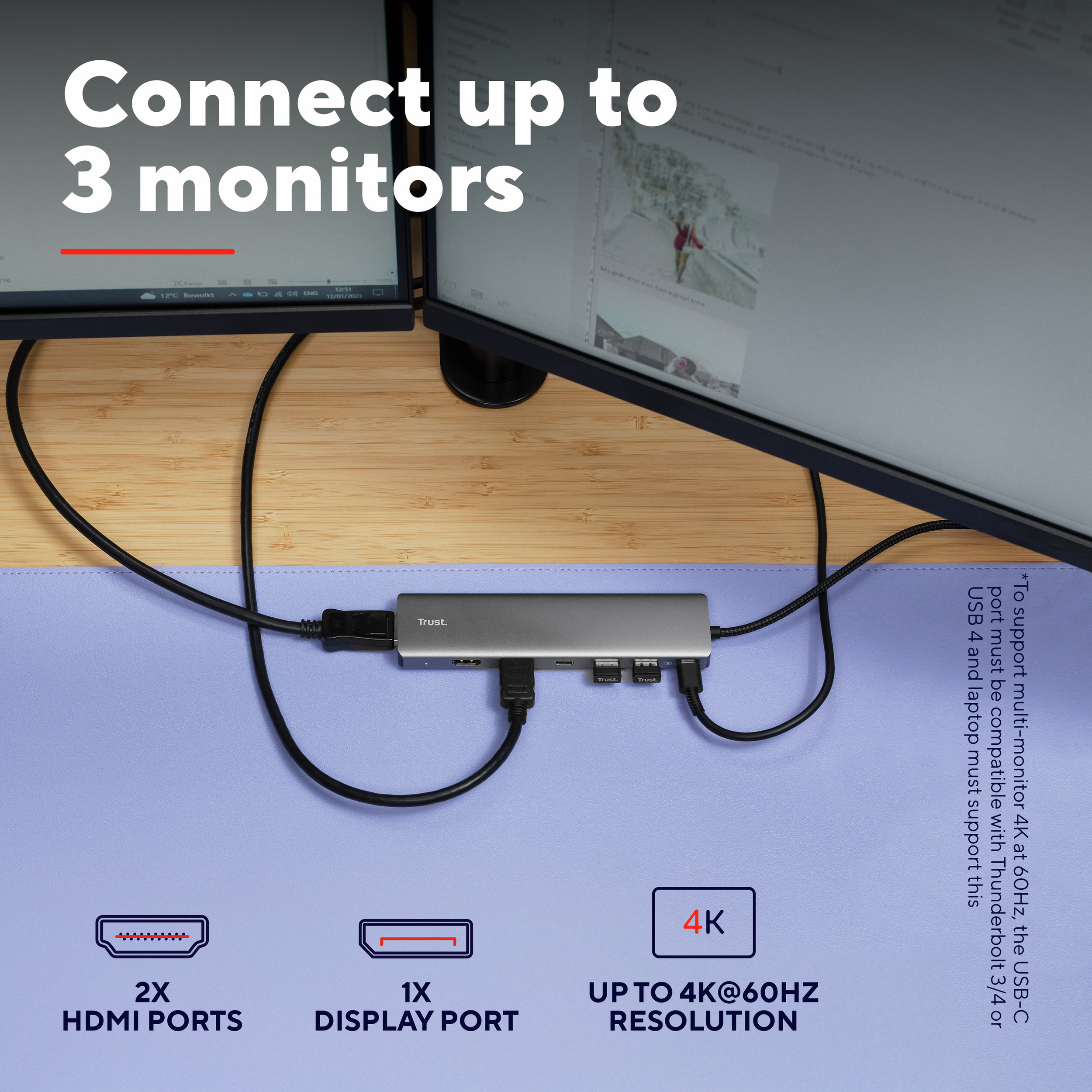 Порт-реплікатор TRUST Dalyx 7-in-1 USB-C Multi-port Adapter (25661)