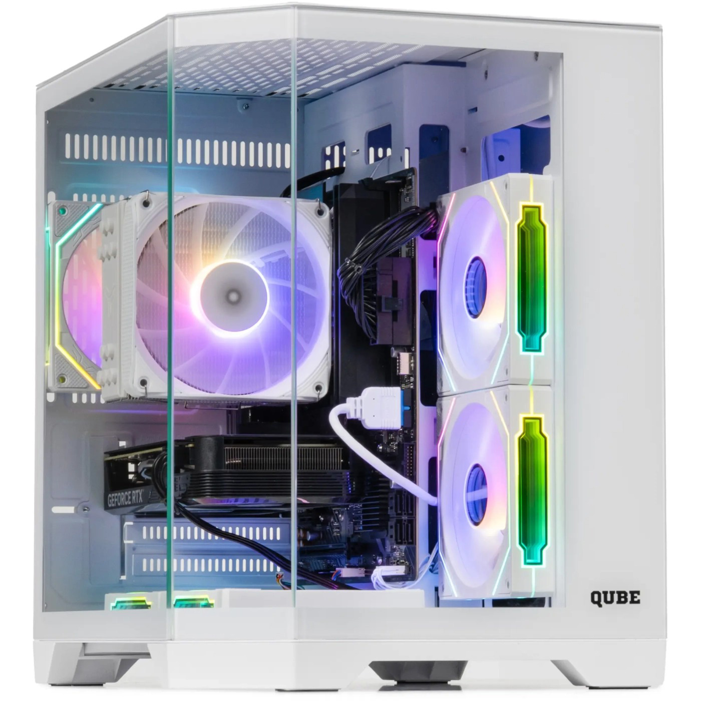 Корпус QUBE Crystal ARGB White (CRYSTAL_GWNU3)