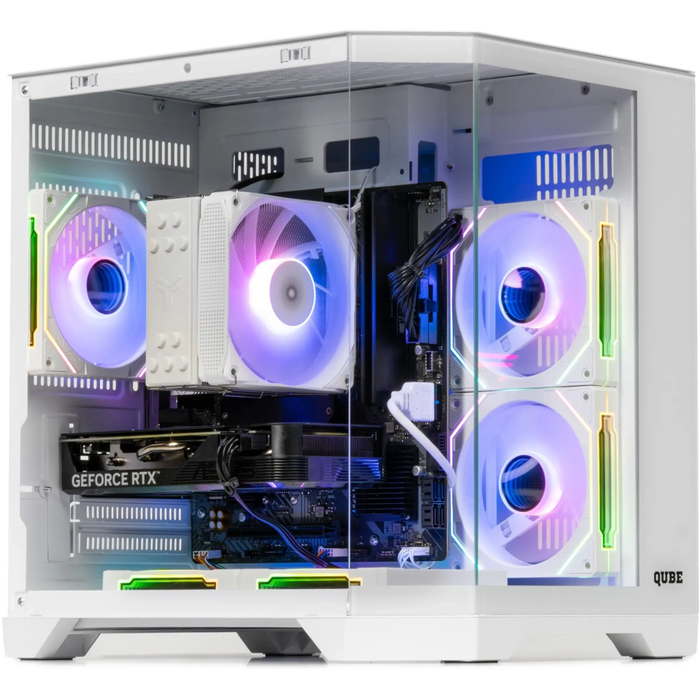 Корпус QUBE Crystal ARGB White (CRYSTAL_GWNU3)
