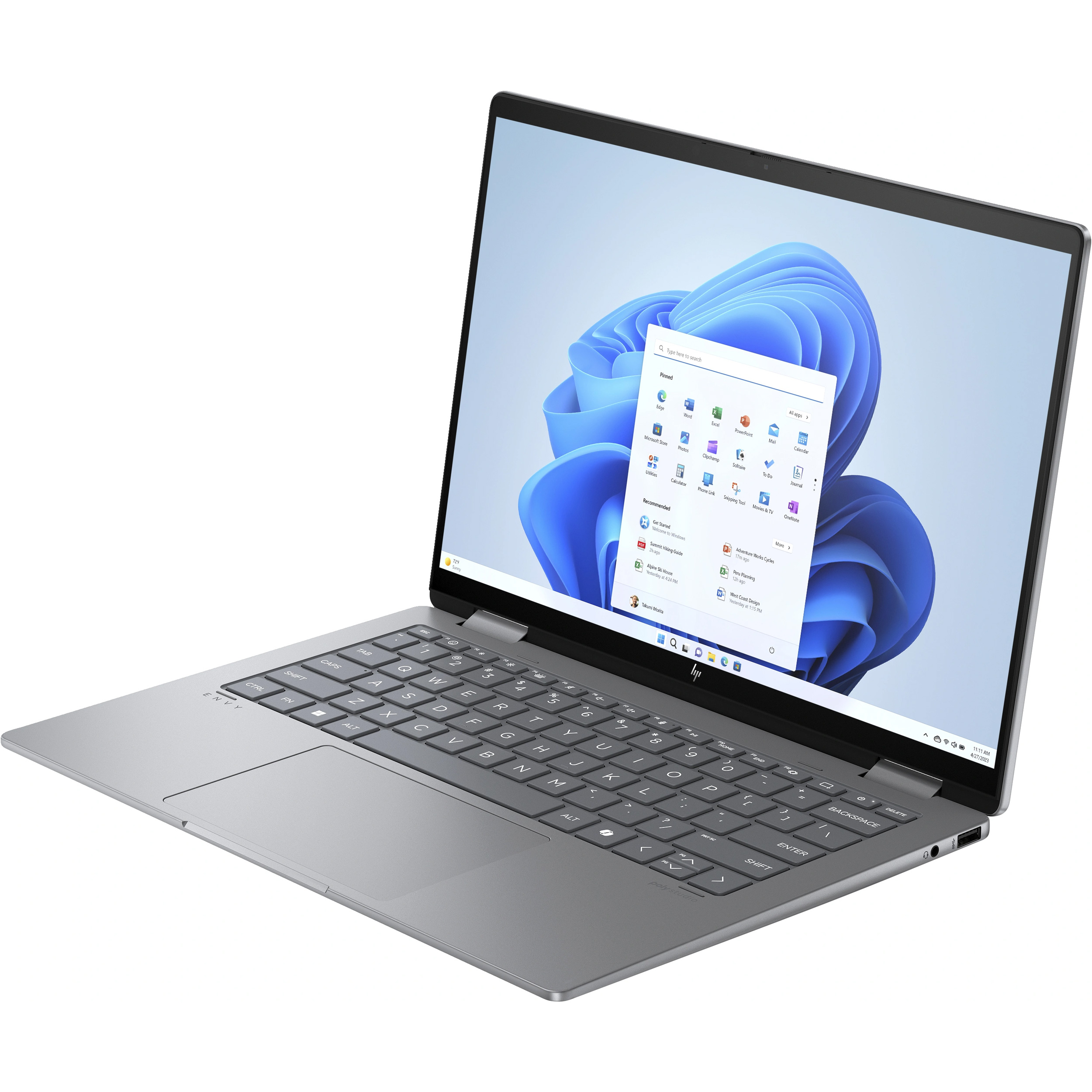 Ноутбук HP Envy x360 14-fc0007ua Meteor Silver (B9PC2EA)