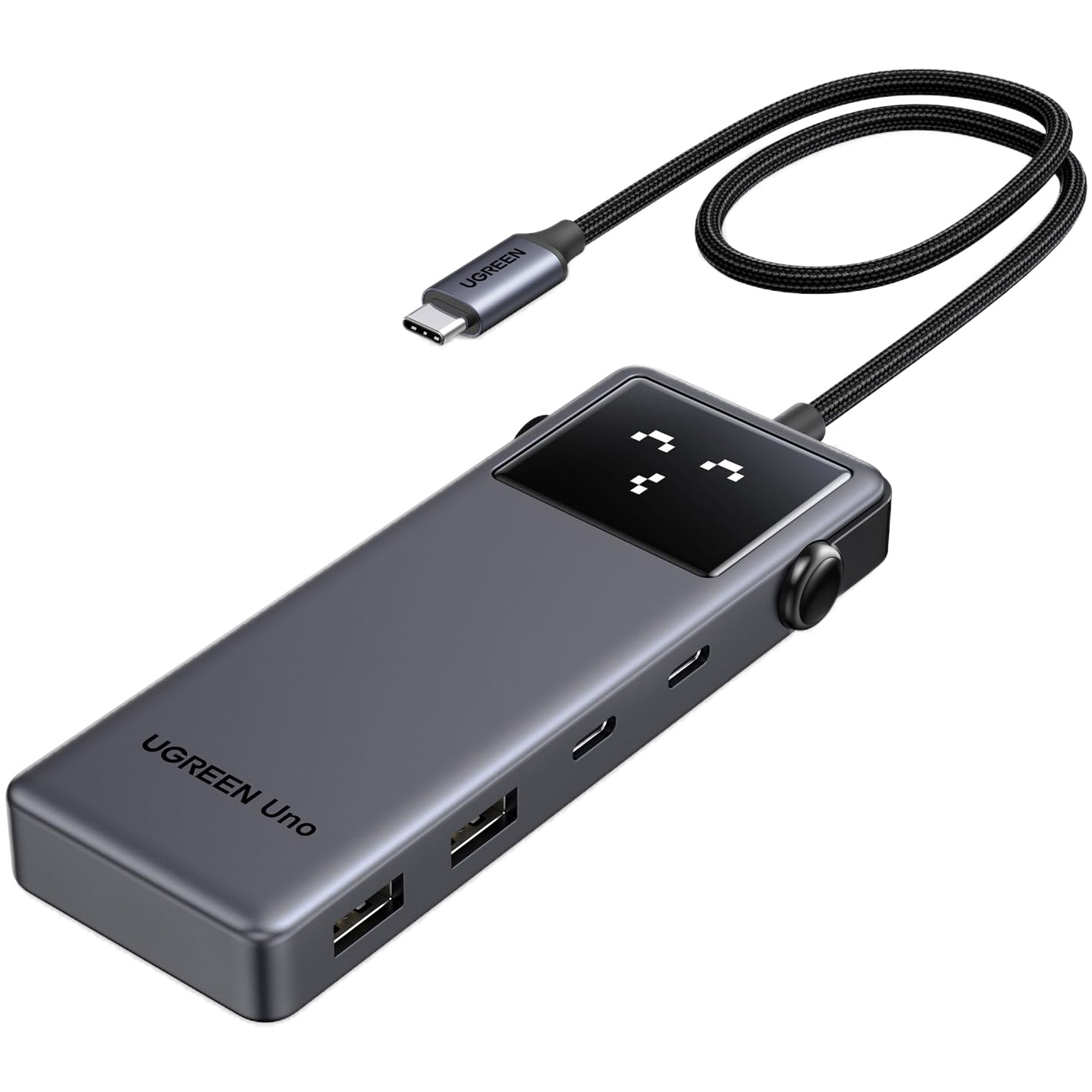 Порт-реплікатор UGREEN CM888 Uno USB-C Hub 6-in-1 HDMI 4K@60Hz PD100W 10Gbps (35998)