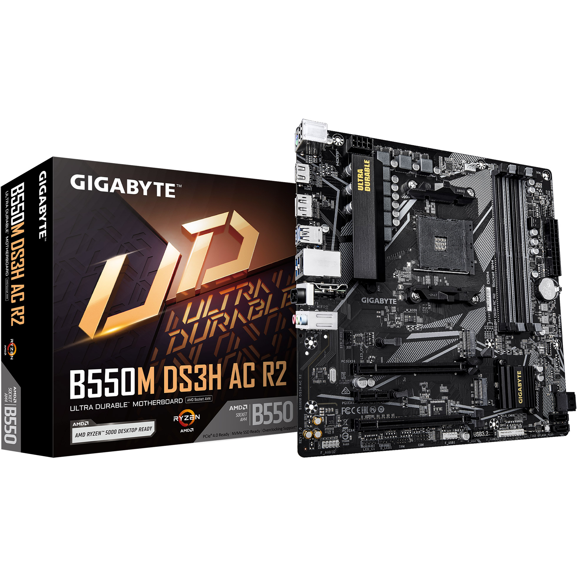 Материнская плата GIGABYTE B550M DS3H AC R2