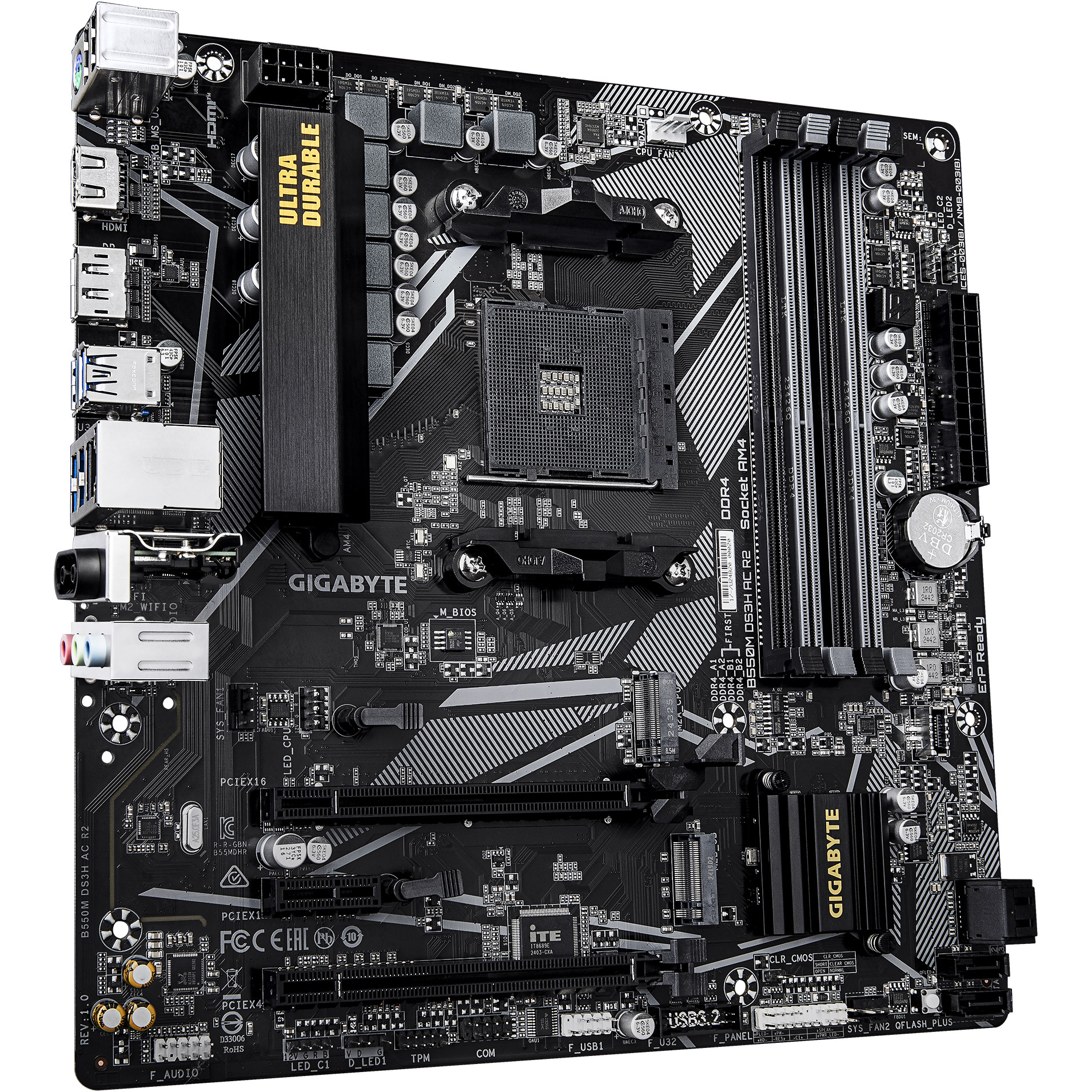 Материнская плата GIGABYTE B550M DS3H AC R2