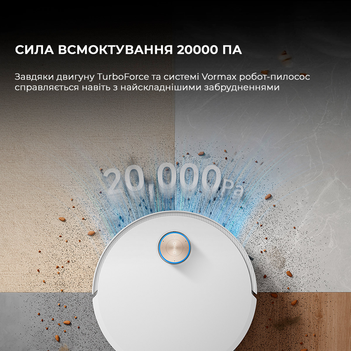 Робот-пилосос DREAME X50 Ultra Complete White (RLX85CE-4-WH)