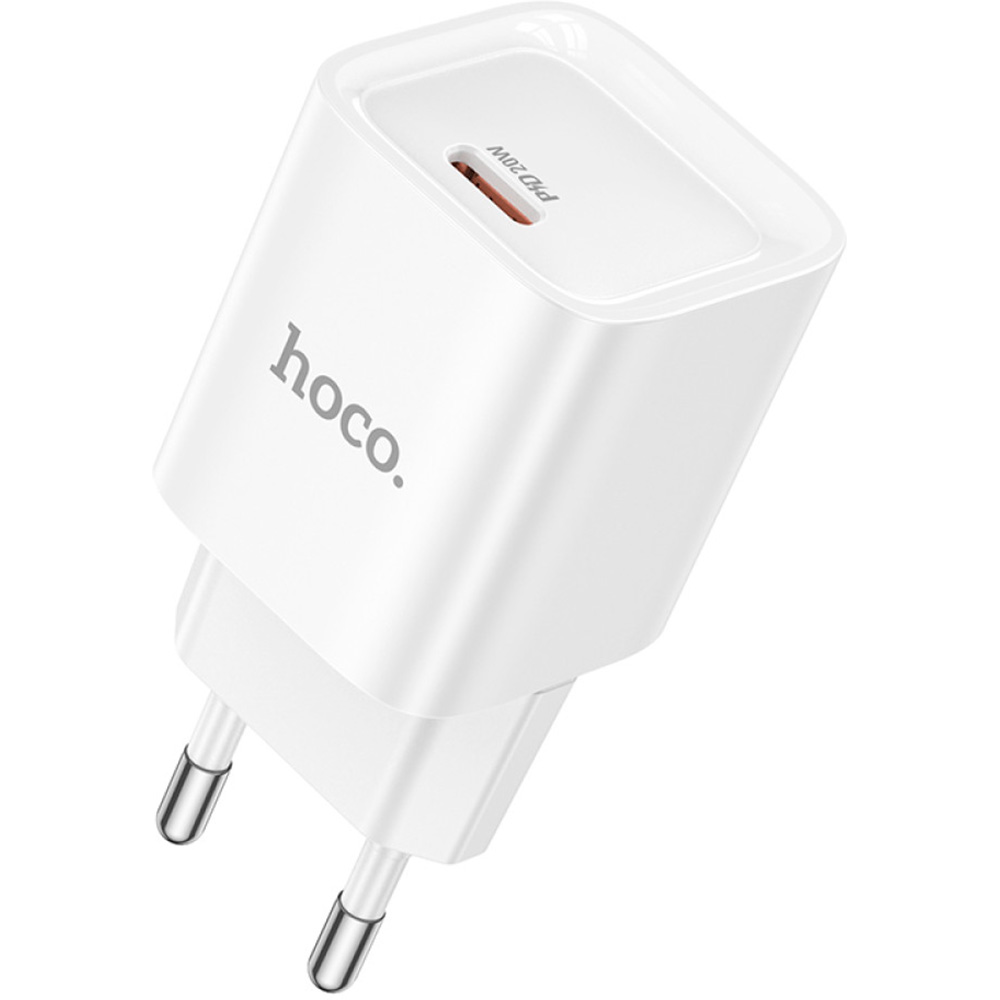 Зарядний пристрій HOCO C146A Charm 1xUSB-C, PD20W, QC3.0 White (6942007630245)