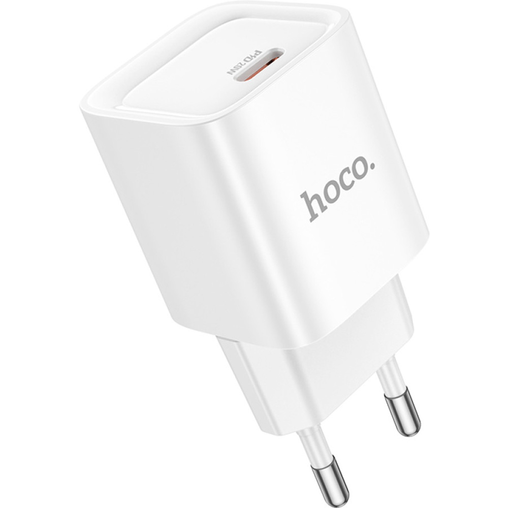 Зарядний пристрій HOCO C146A Charm 1xUSB-C, PD20W, QC3.0 White (6942007630245)