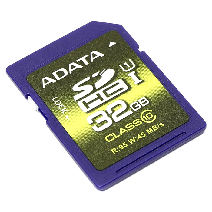Карта памяти ADATA SDHC Premier 32GB UHS-I Class 10 (ASDH32GUI1CL10-R)