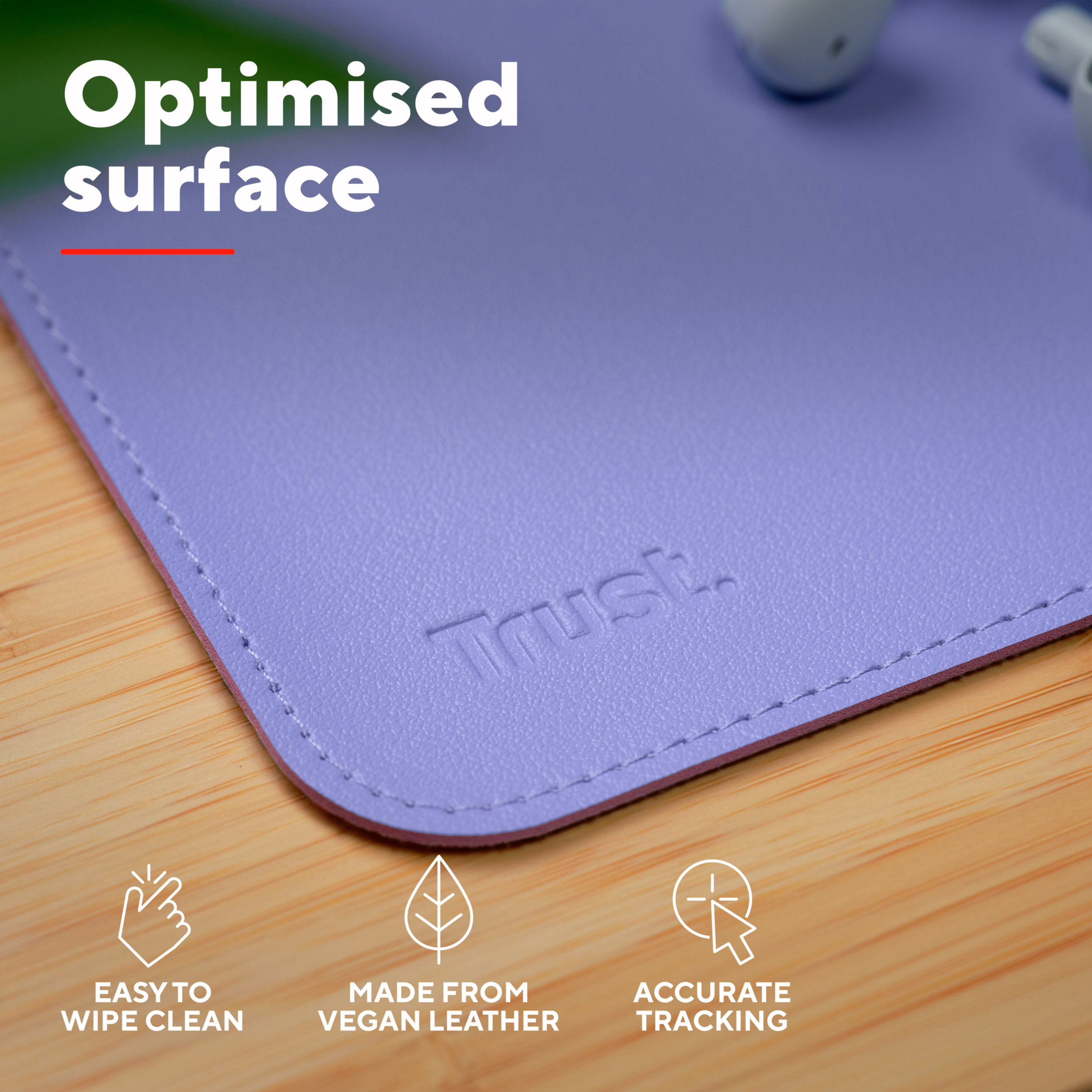 Коврик для мыши TRUST Benya Desk Pad XXL Purple (25711)