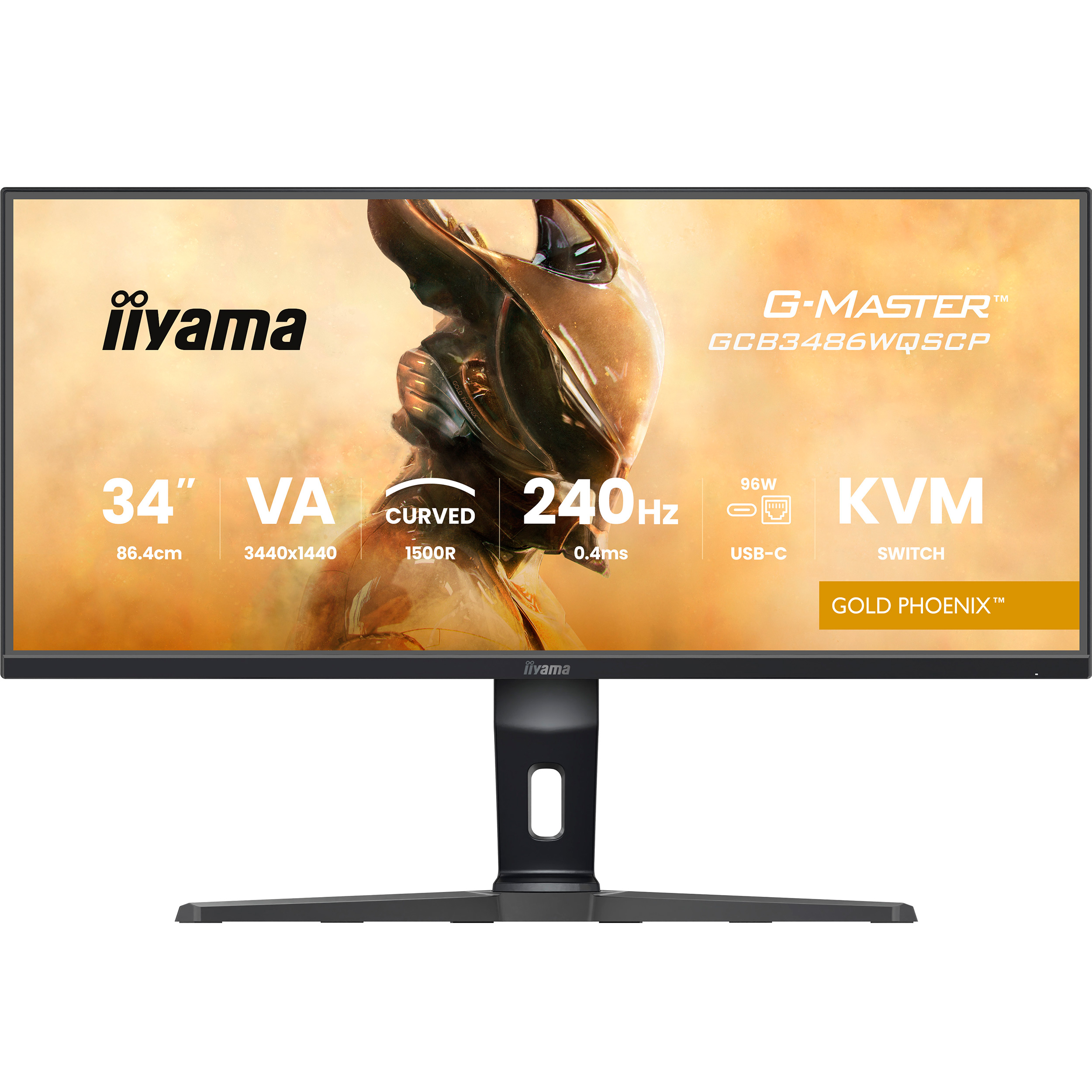Монітор 34" IIYAMA G-Master GCB3486WQSCP-B1 Gold Phoenix