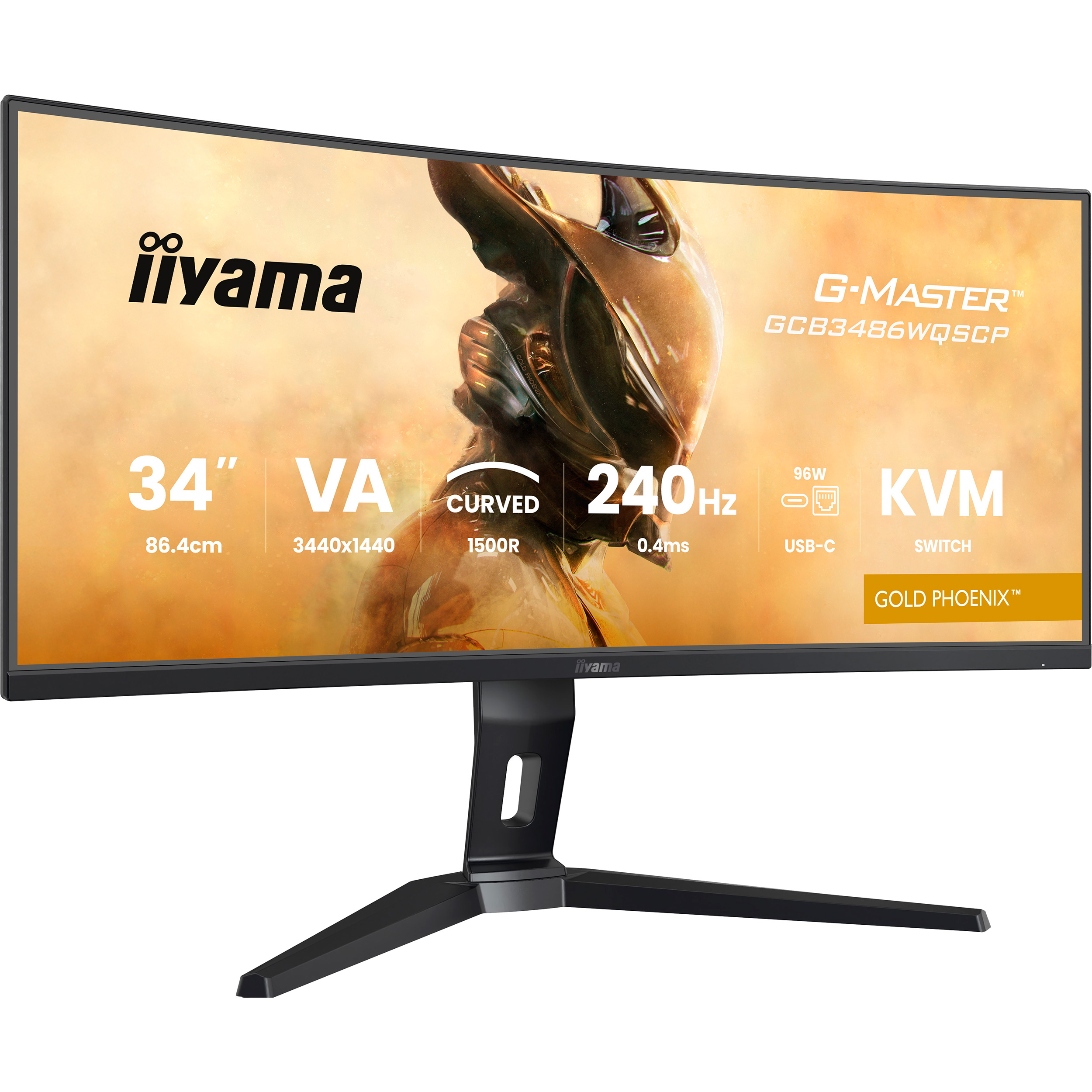 Монітор 34" IIYAMA G-Master GCB3486WQSCP-B1 Gold Phoenix